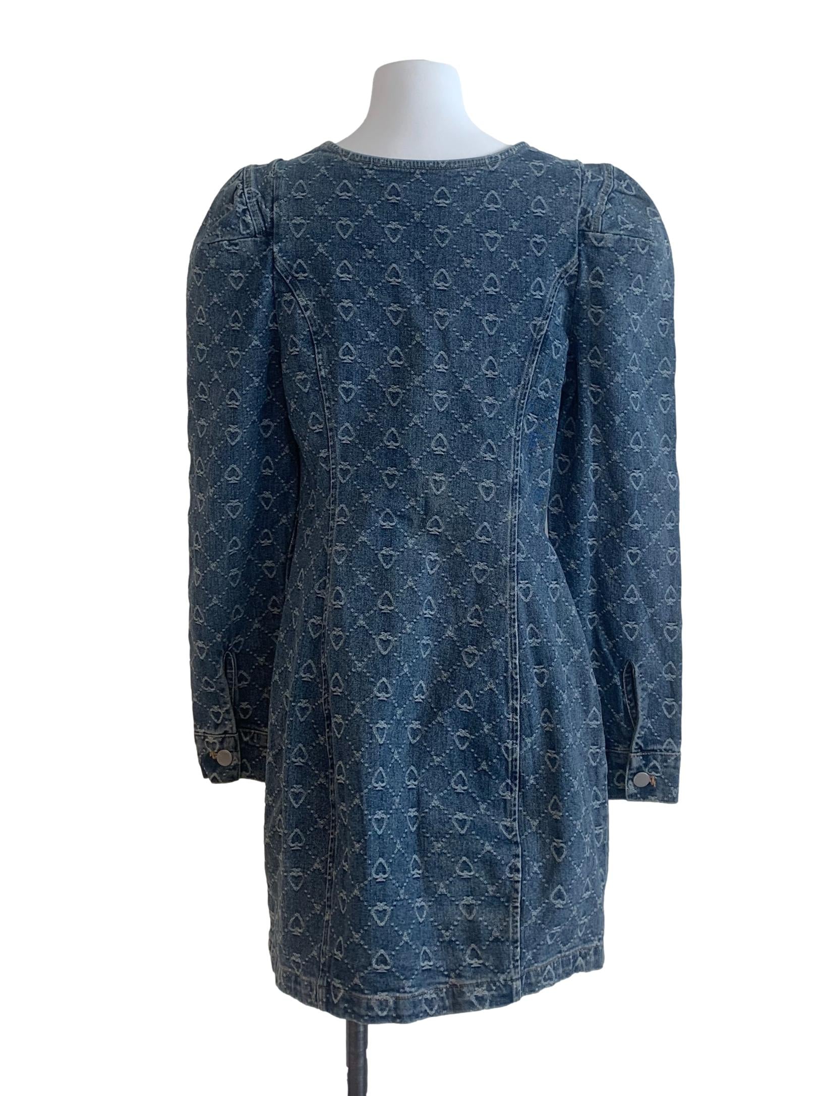 Denim Blue Pattern Dress