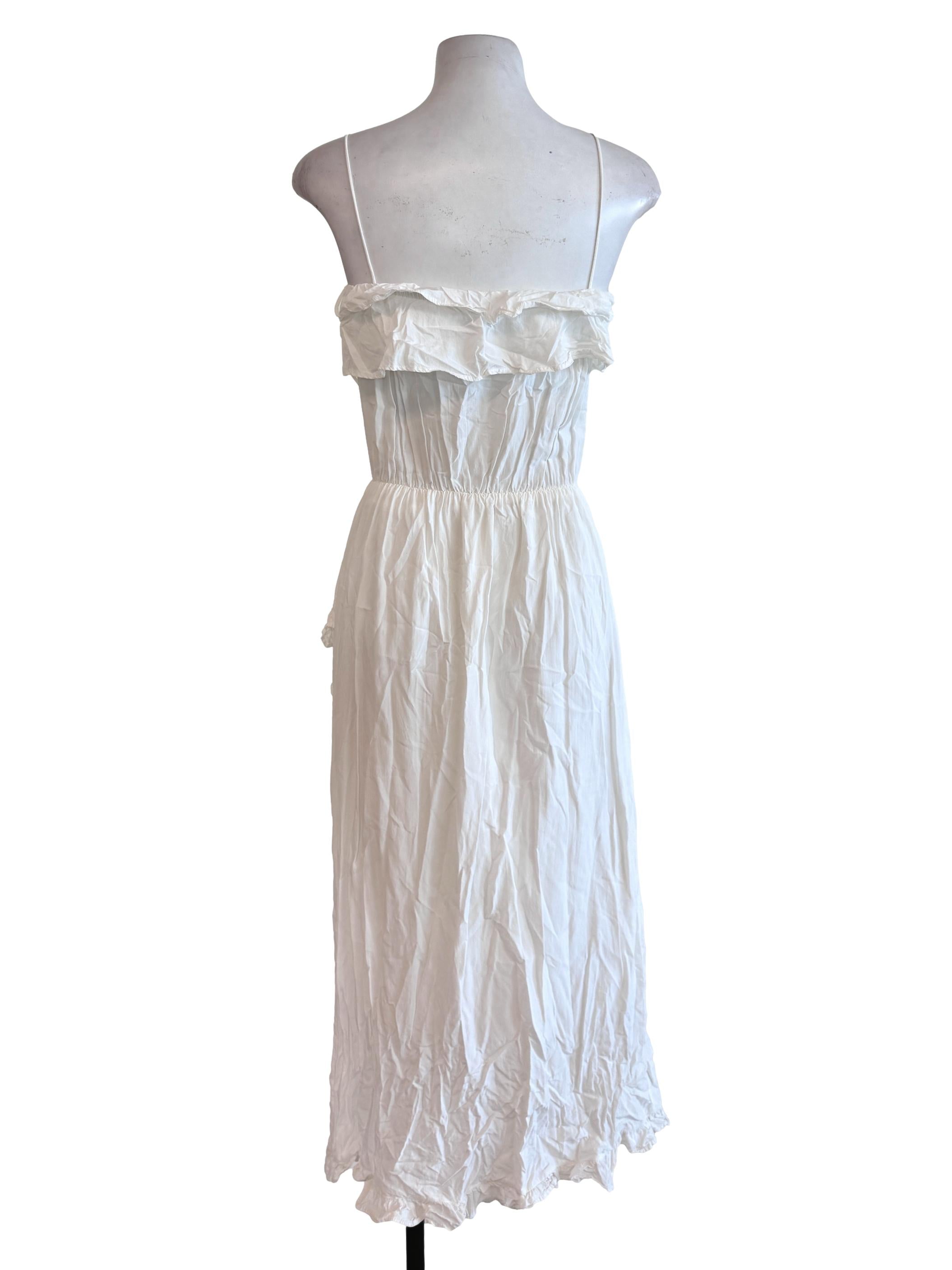 White Ruffled Dress TEM