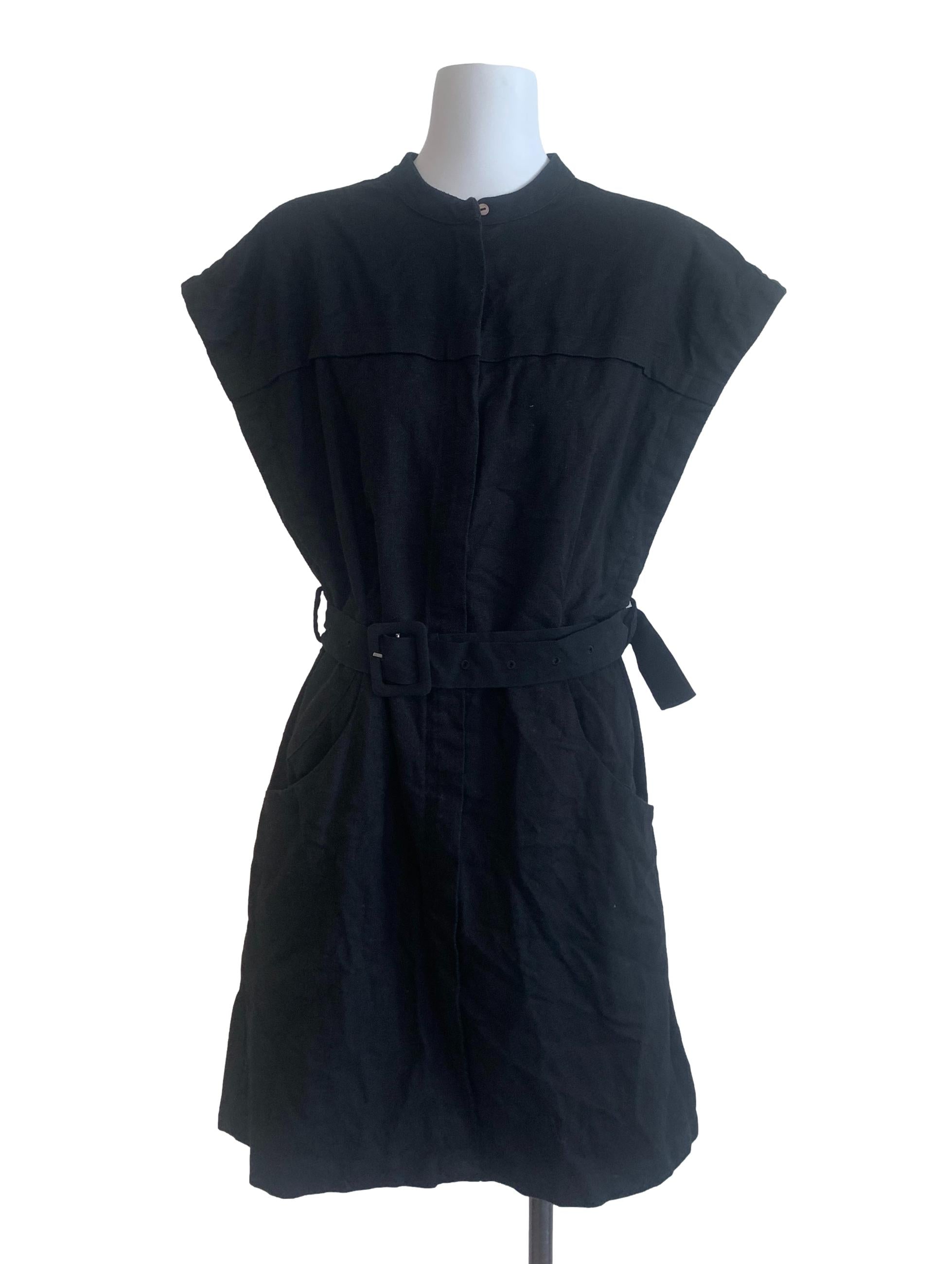 Black Trapezoid Dress