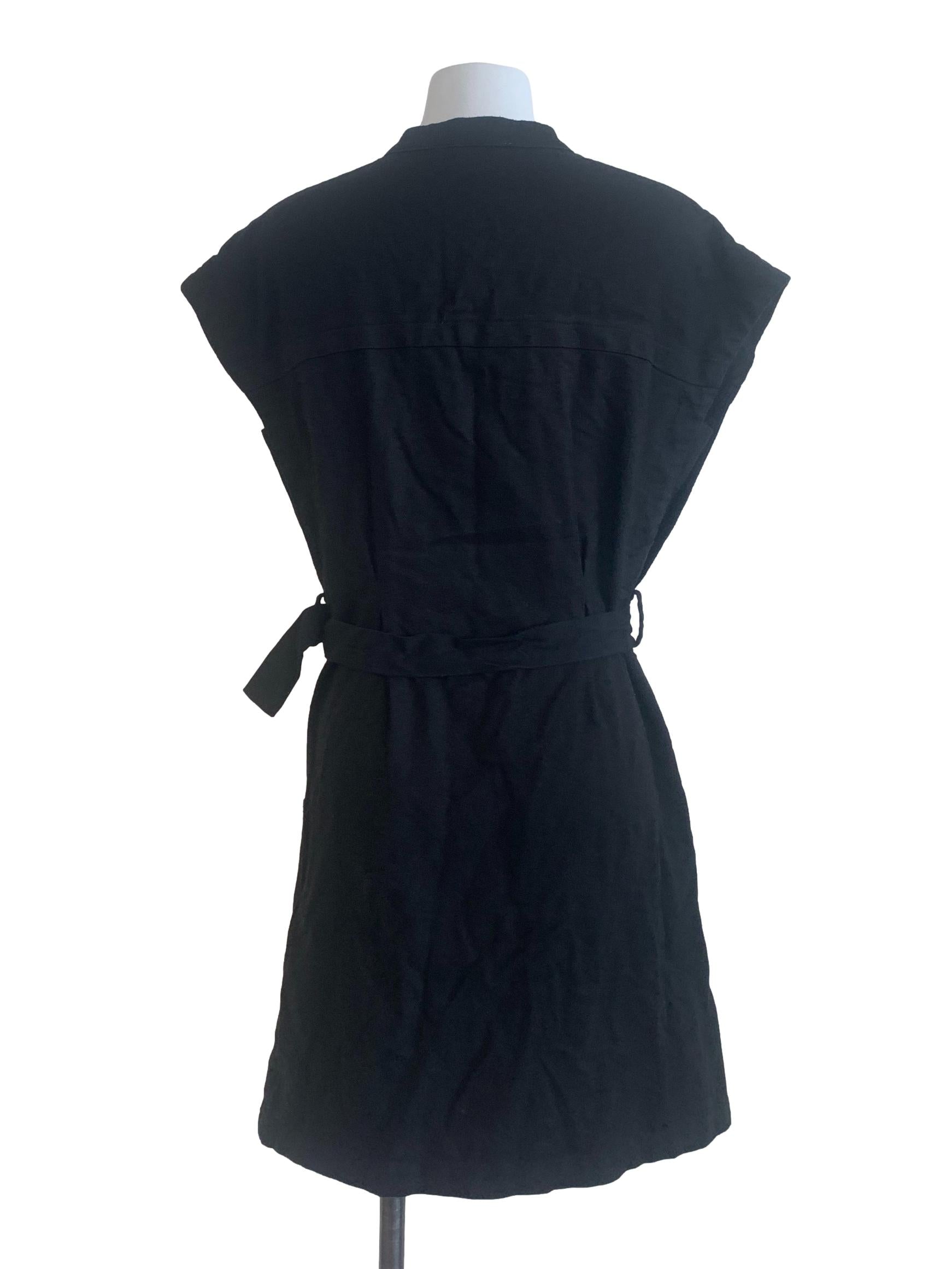 Black Trapezoid Dress
