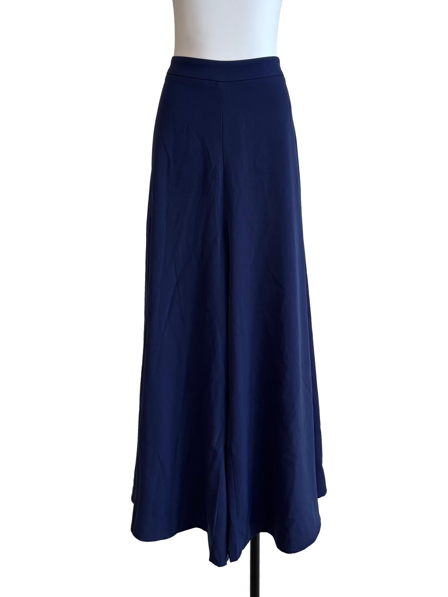 Navy Blue Plain Palazzo