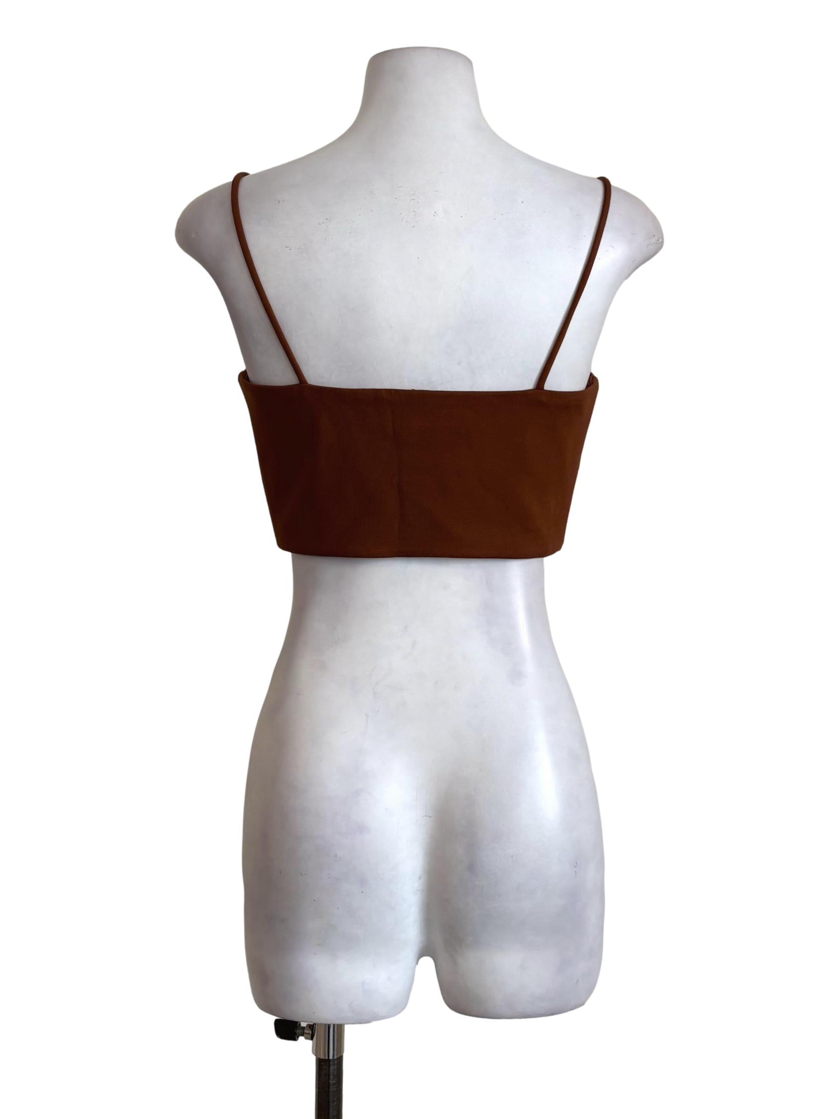 Tawny Brown Fitted Bralette LB