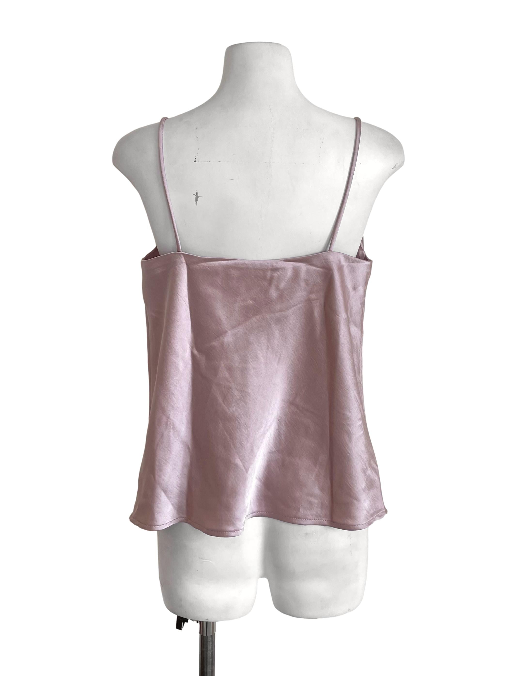 Crepe Satin Draped Camisole LB
