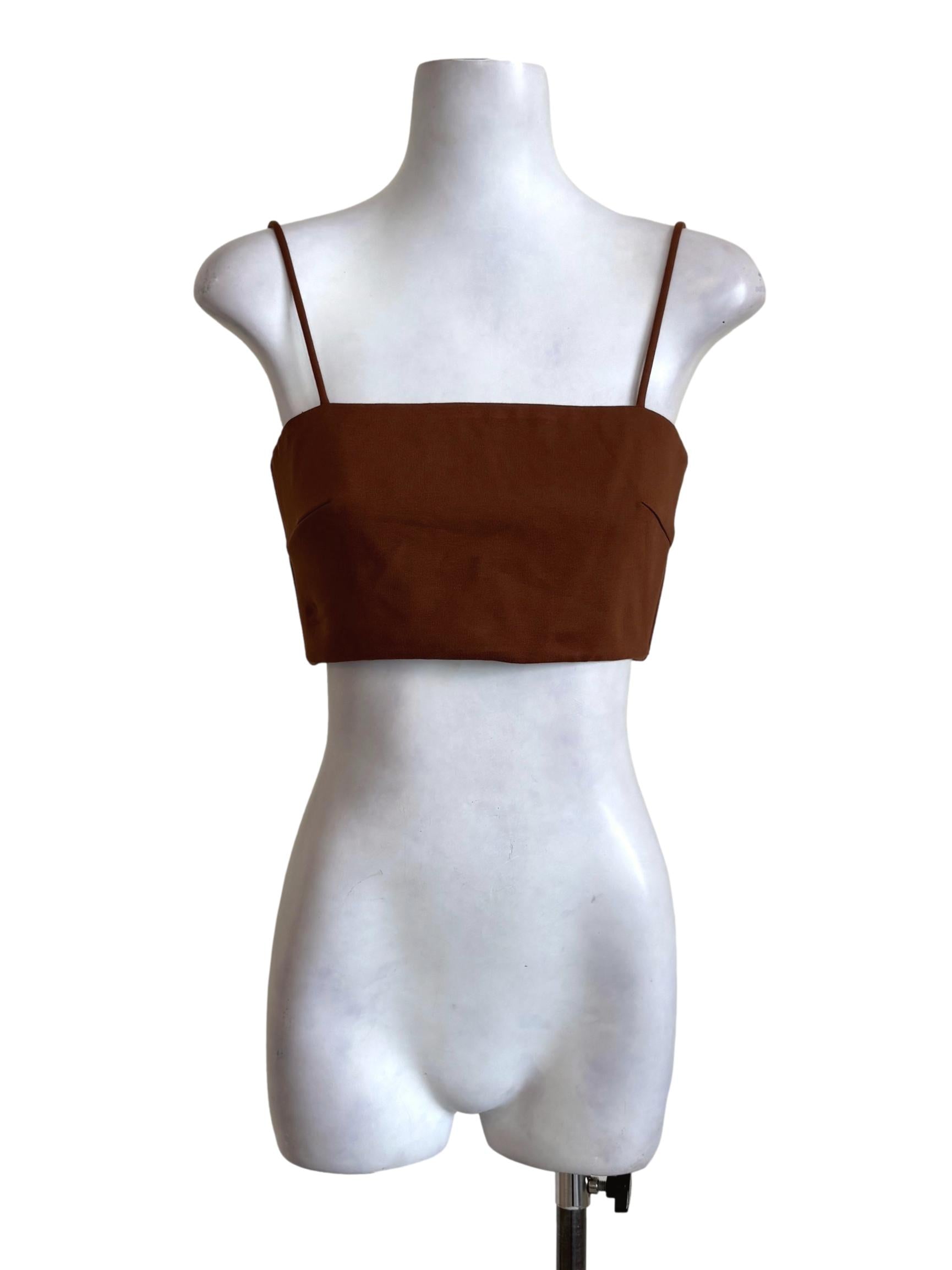 Tawny Brown Fitted Bralette LB