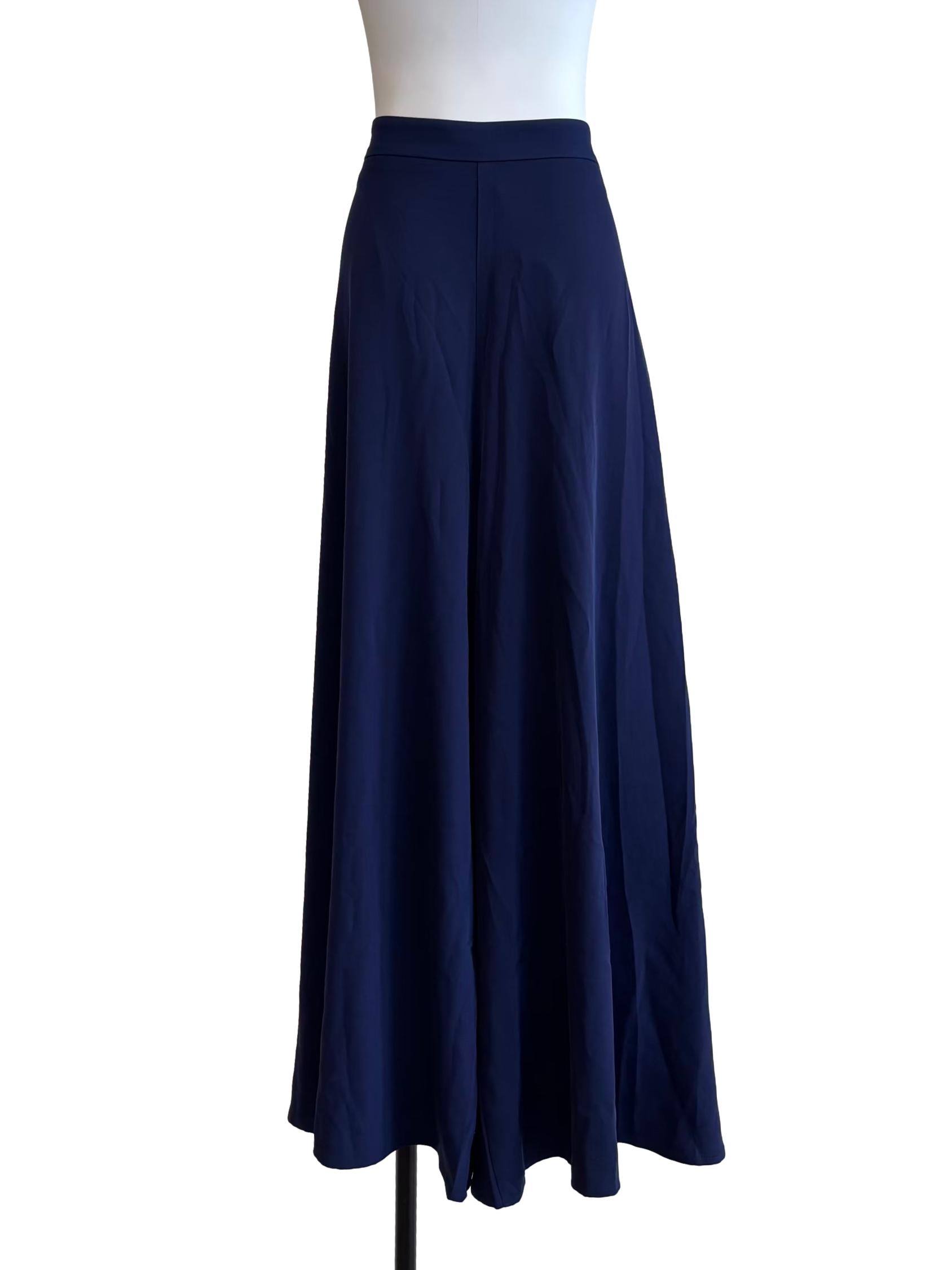 Navy Blue Plain Palazzo