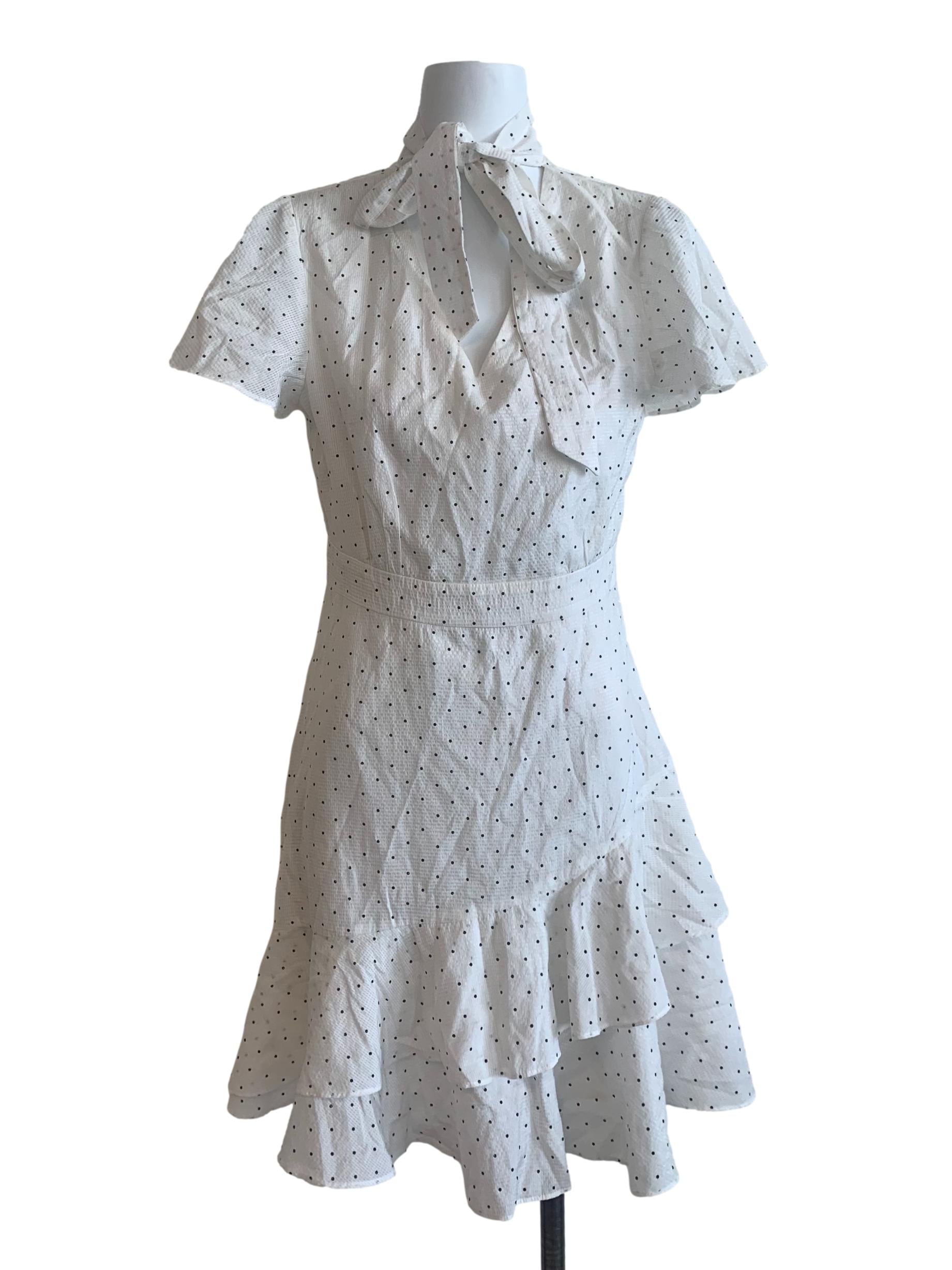 White Polka Dot Dress