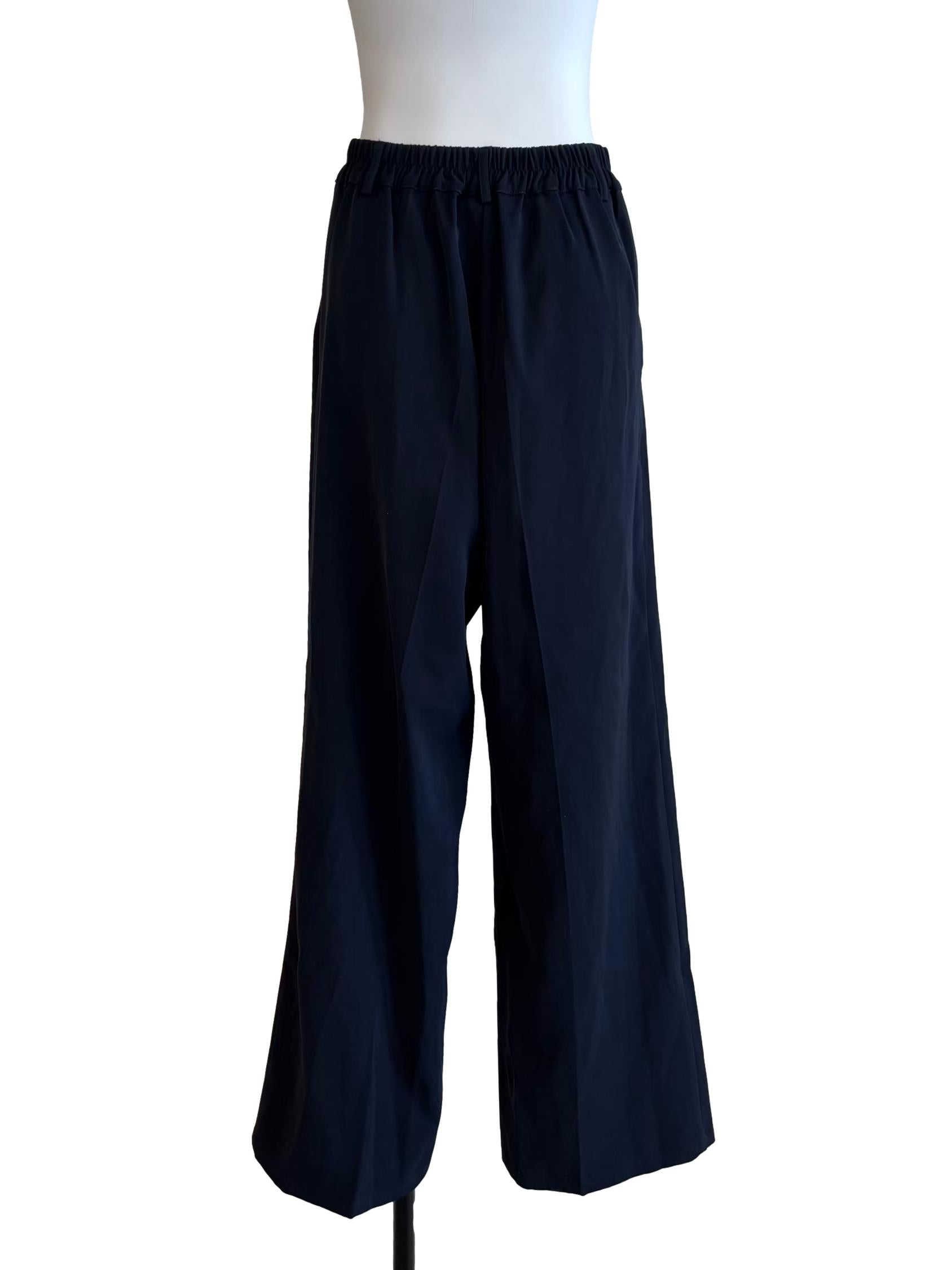 Midnight Blue Pleated Slacks