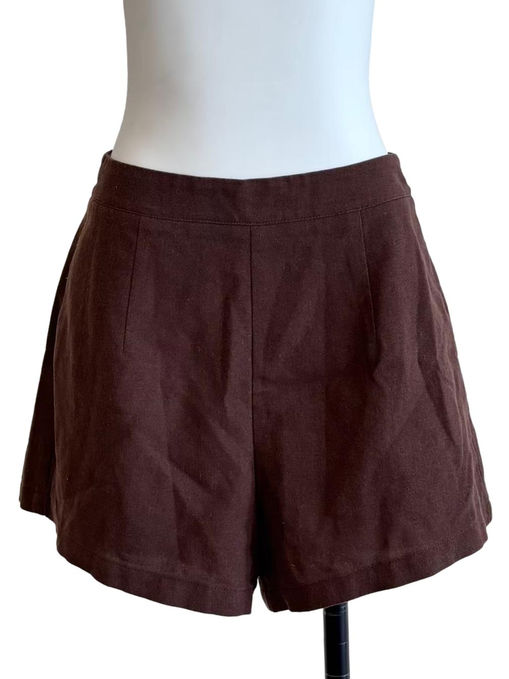 Chocolate Brown Relaxed Shorts