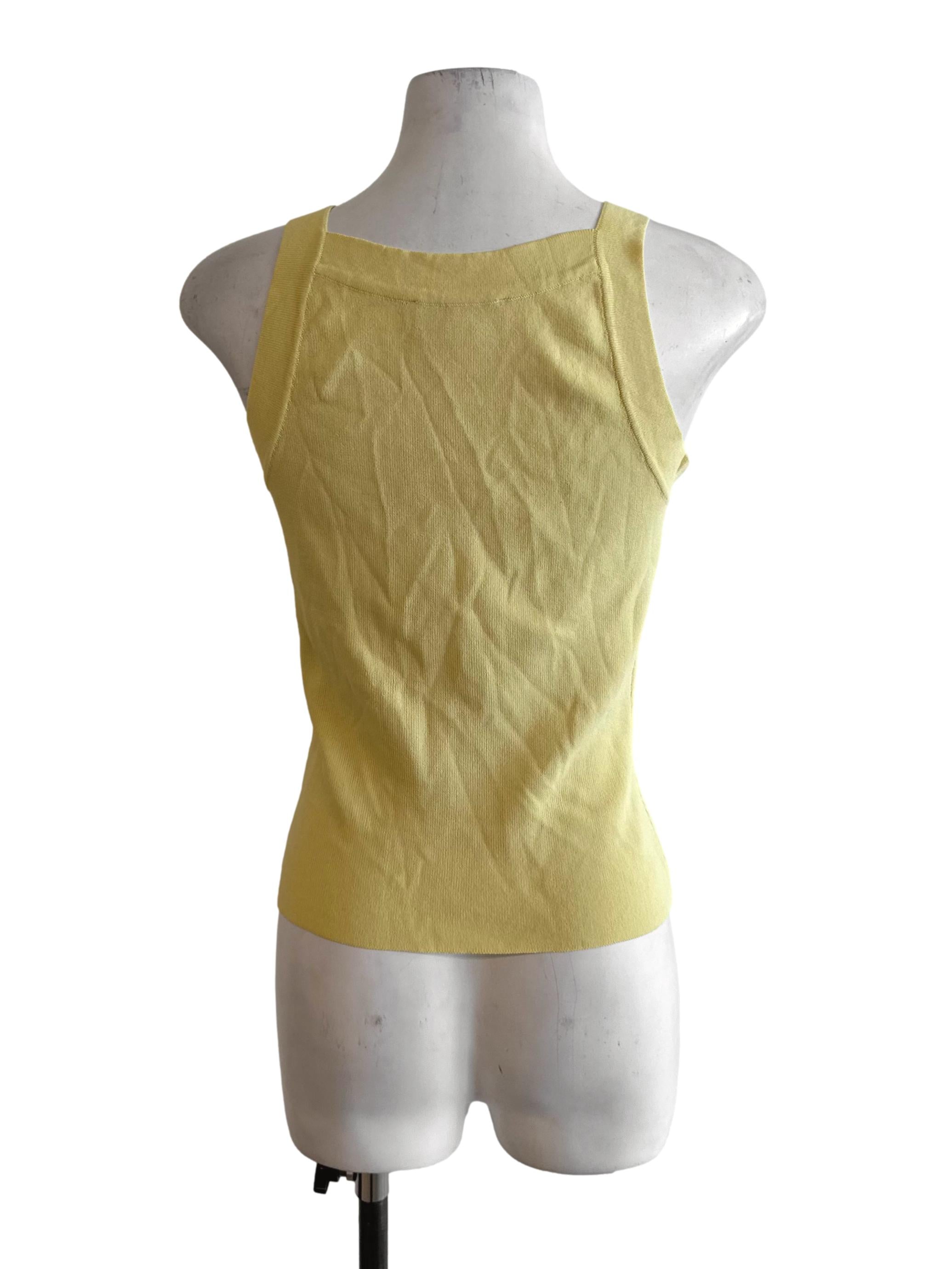 Butter Yellow Knit Tank Top LB