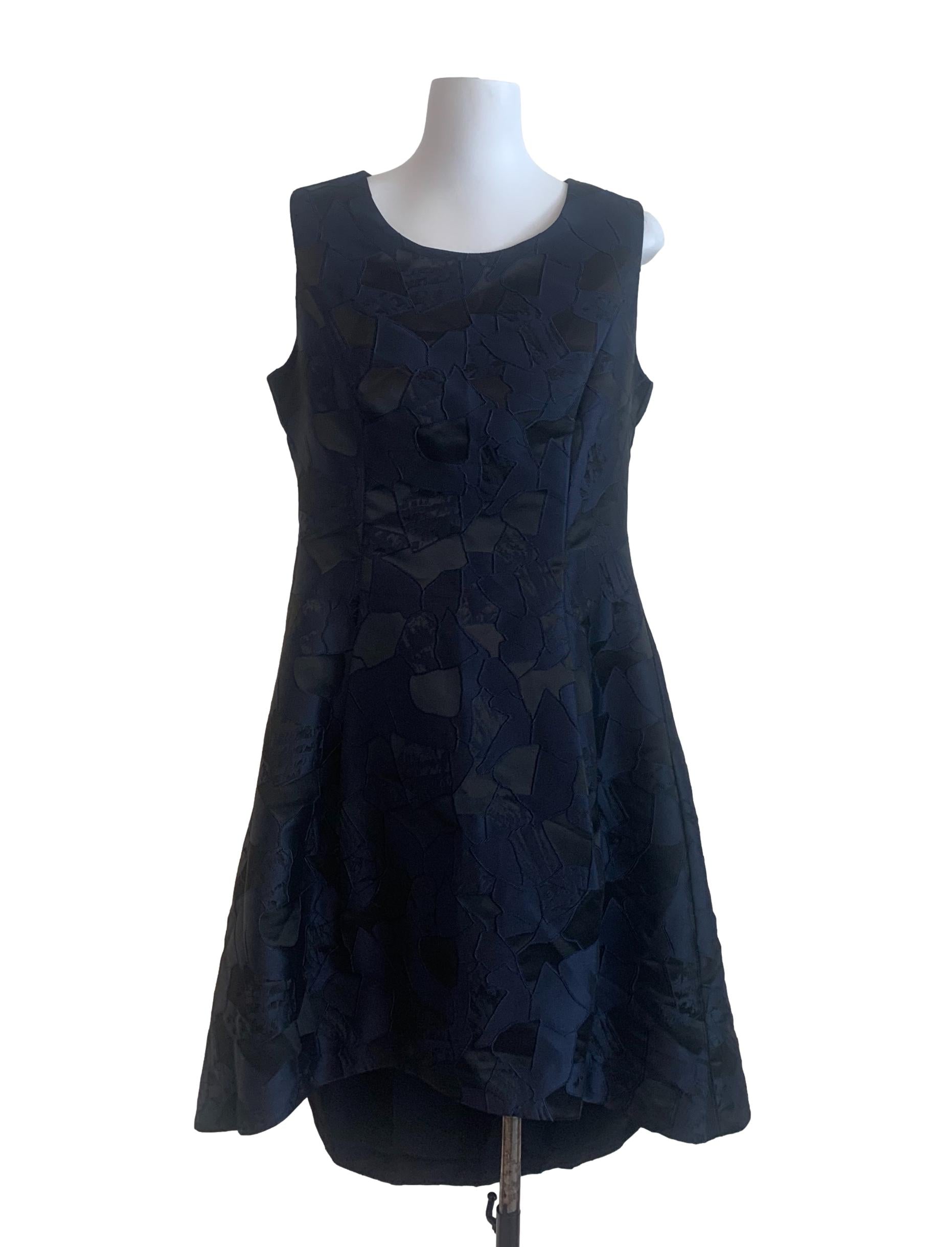 Navy Blue Pattern Dress