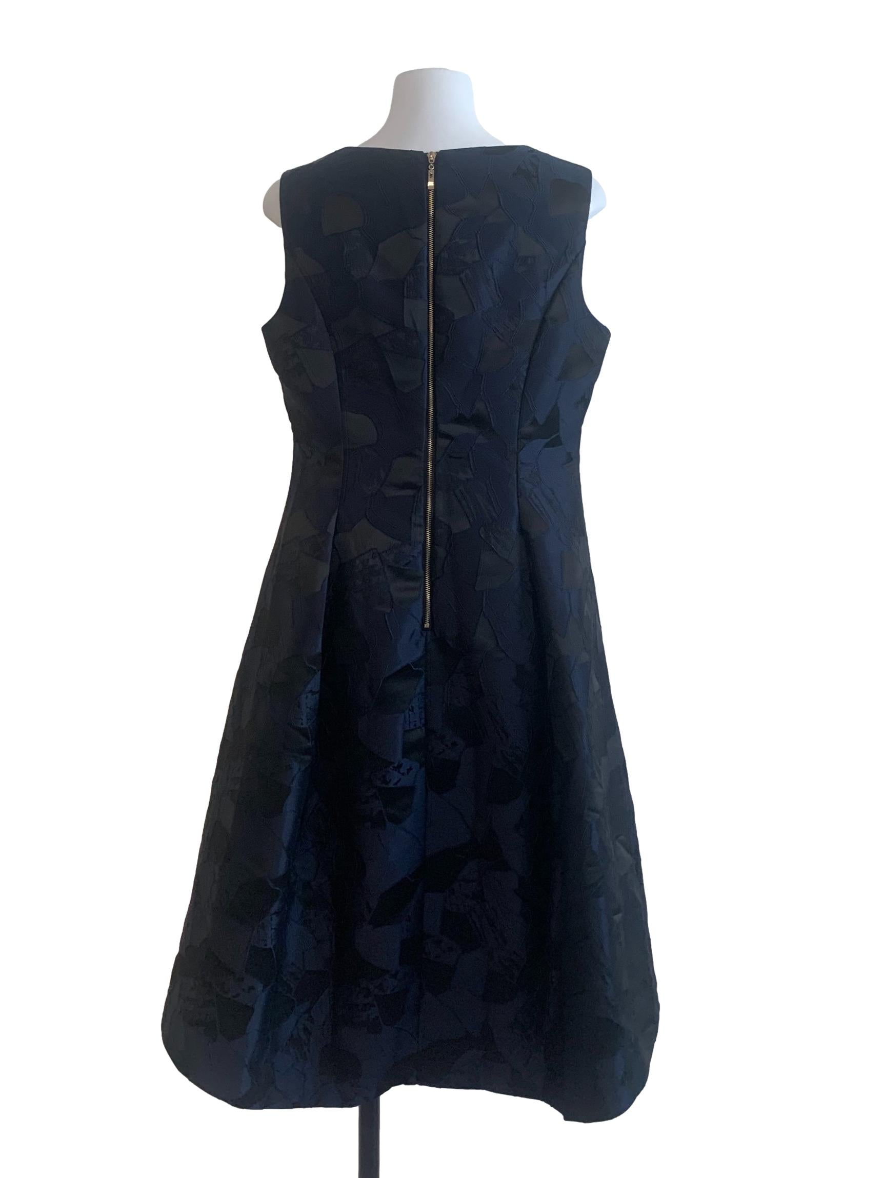 Navy Blue Pattern Dress