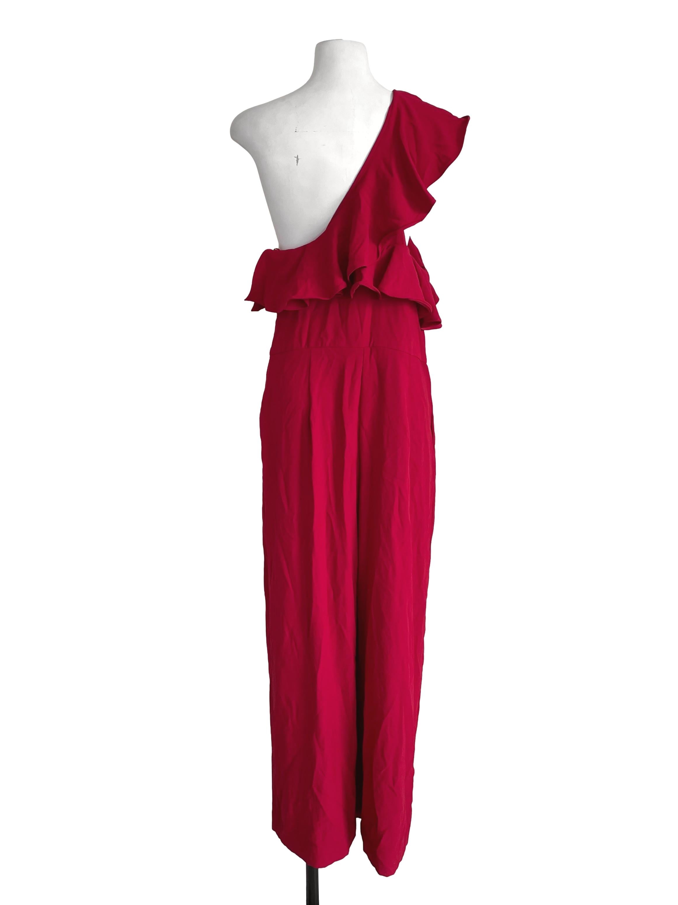 Ruby Ruffles Asymmetric Jumpsuit