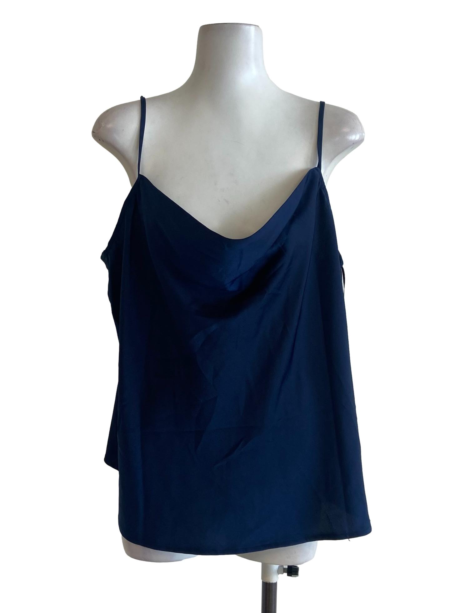 Navy Blue Spaghetti Straps Top