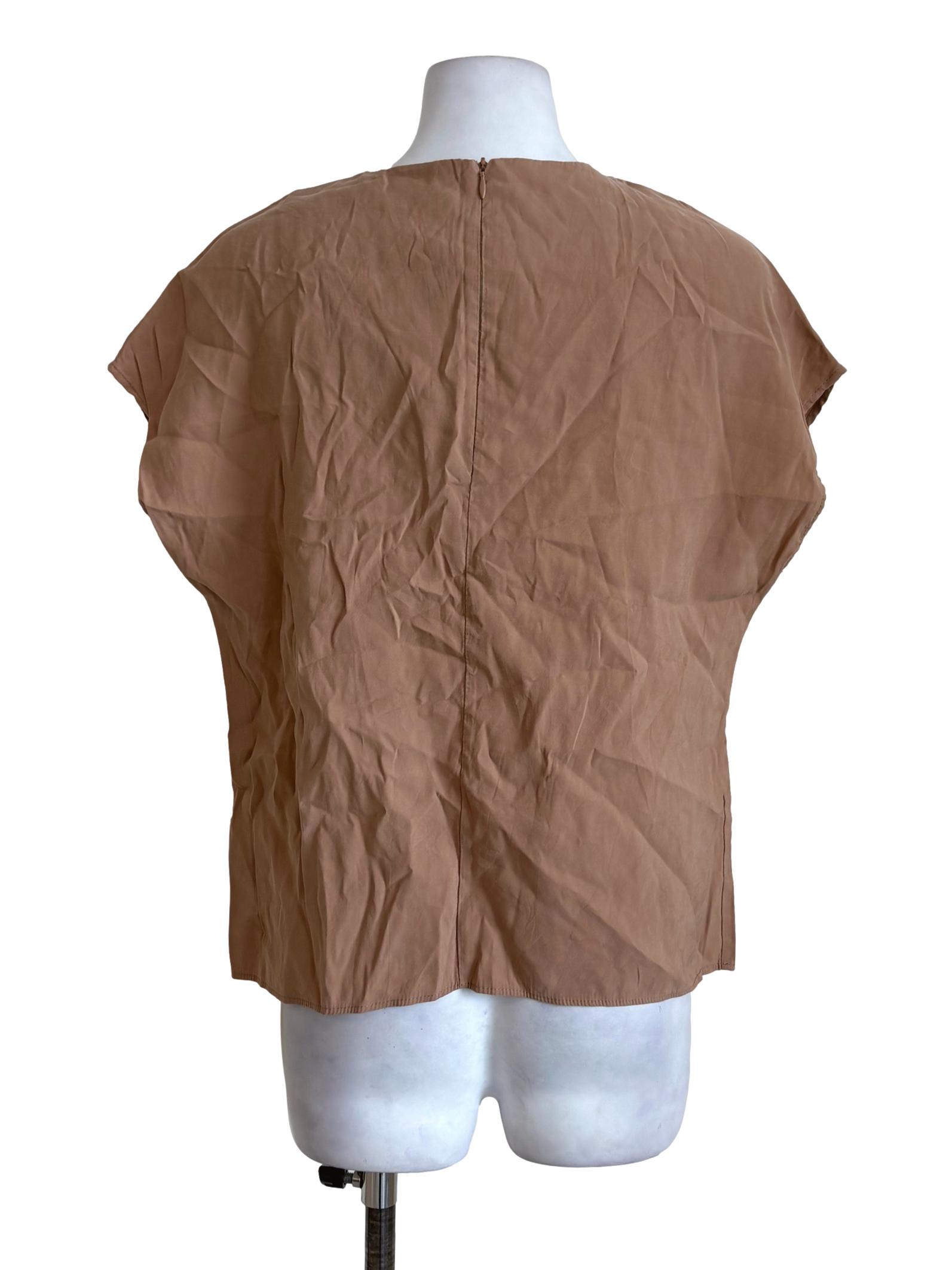 Sepia Sleeveless Boxy Top TEM