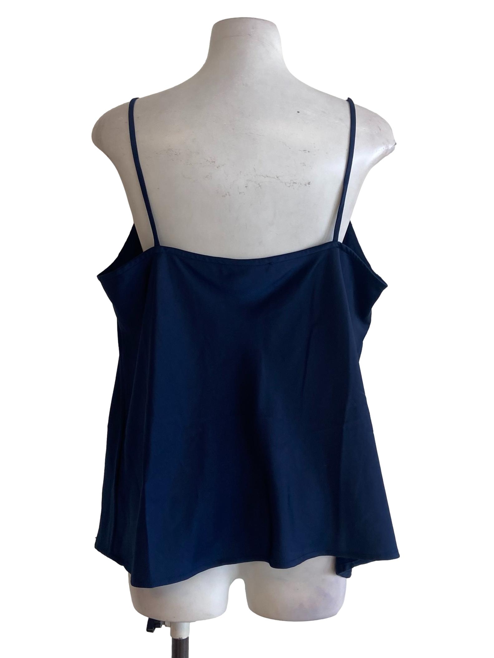 Navy Blue Spaghetti Straps Top