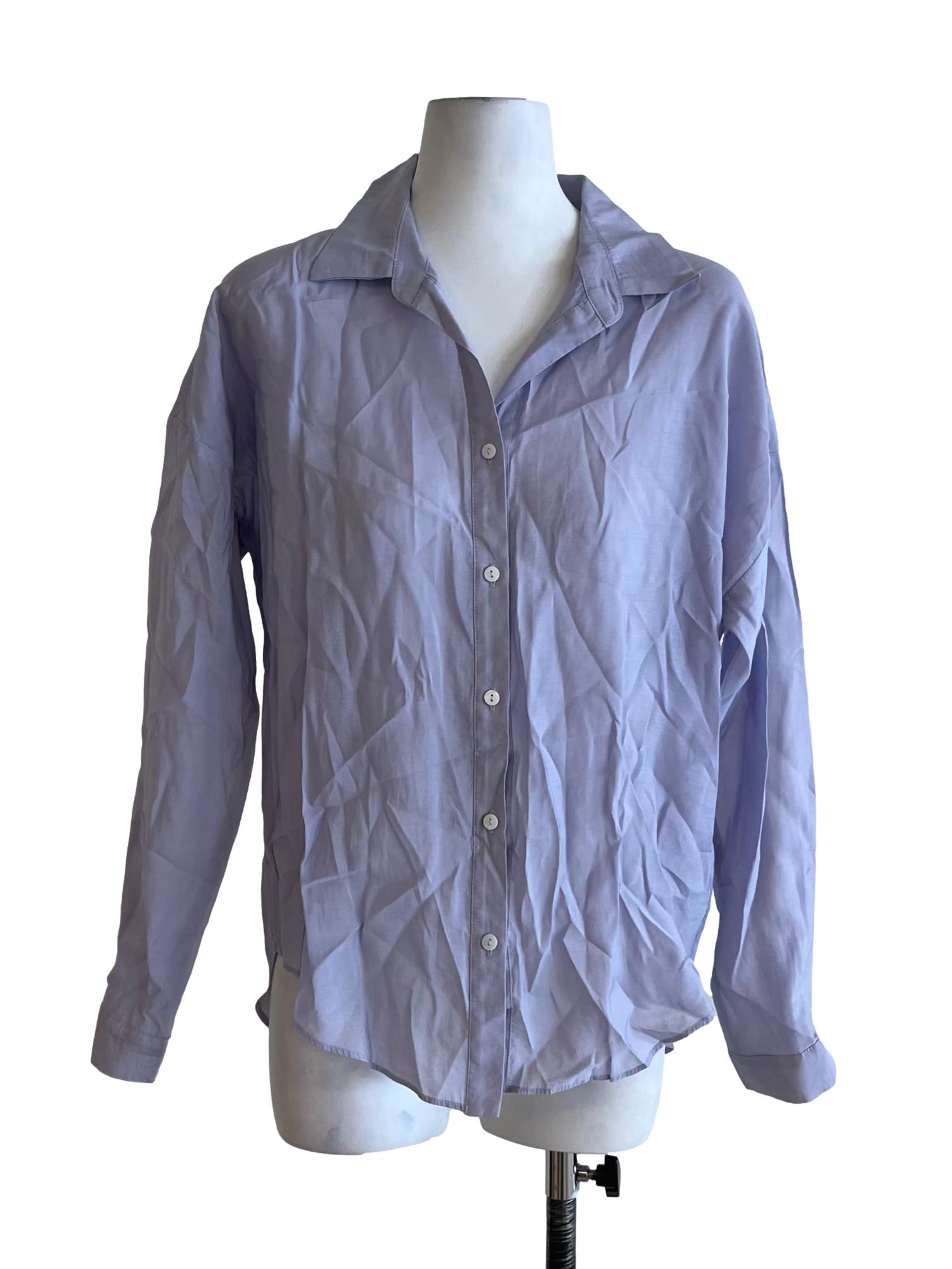 Purple Linen Oversized Shirt OSN