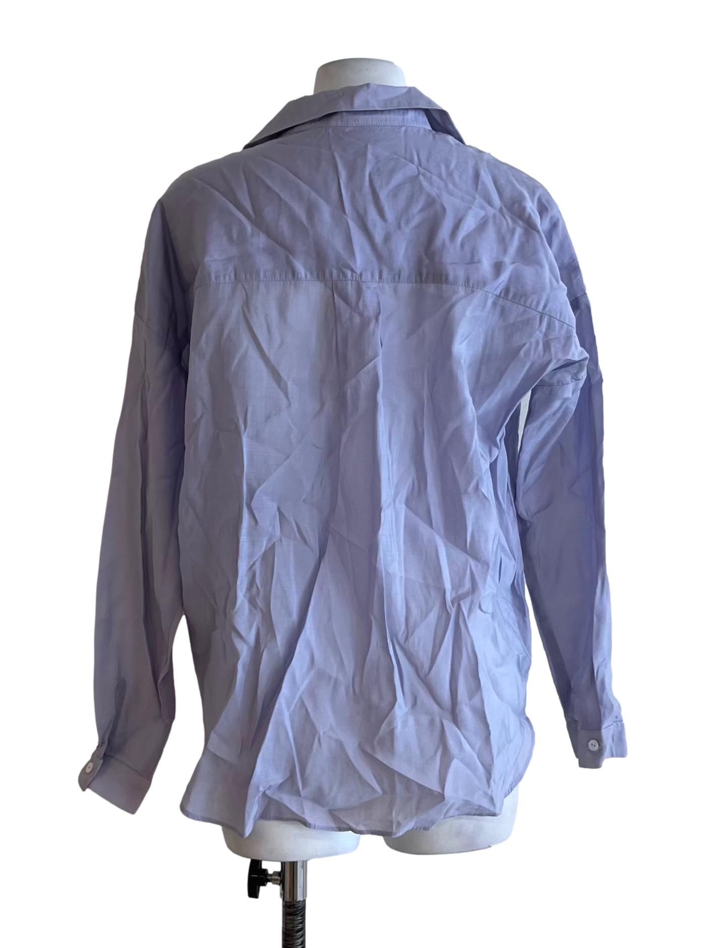 Purple Linen Oversized Shirt OSN