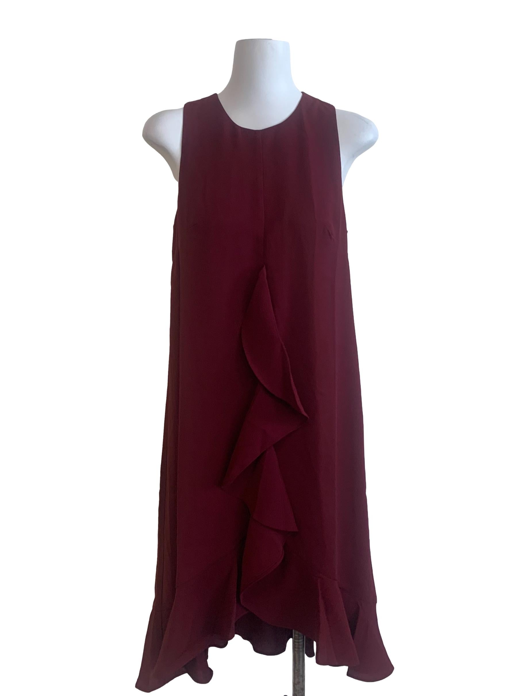 Plum Purple Round Neck Dress