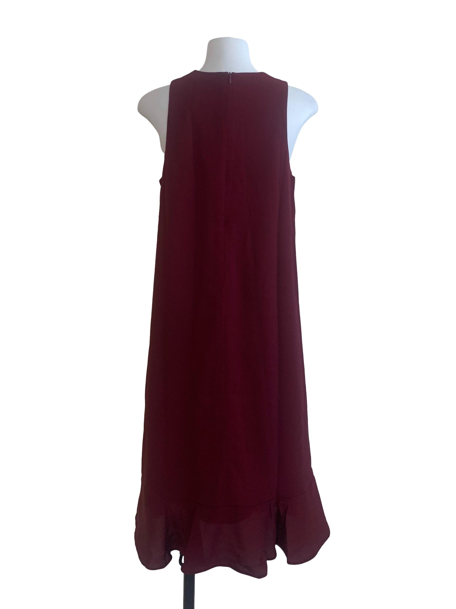 Plum Purple Round Neck Dress