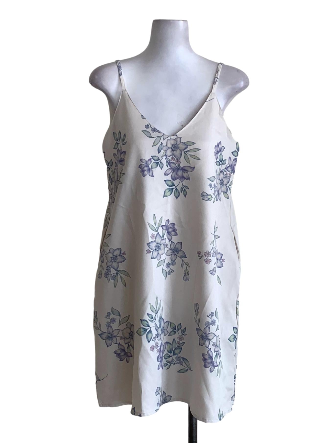 White Floral Sheath Dress