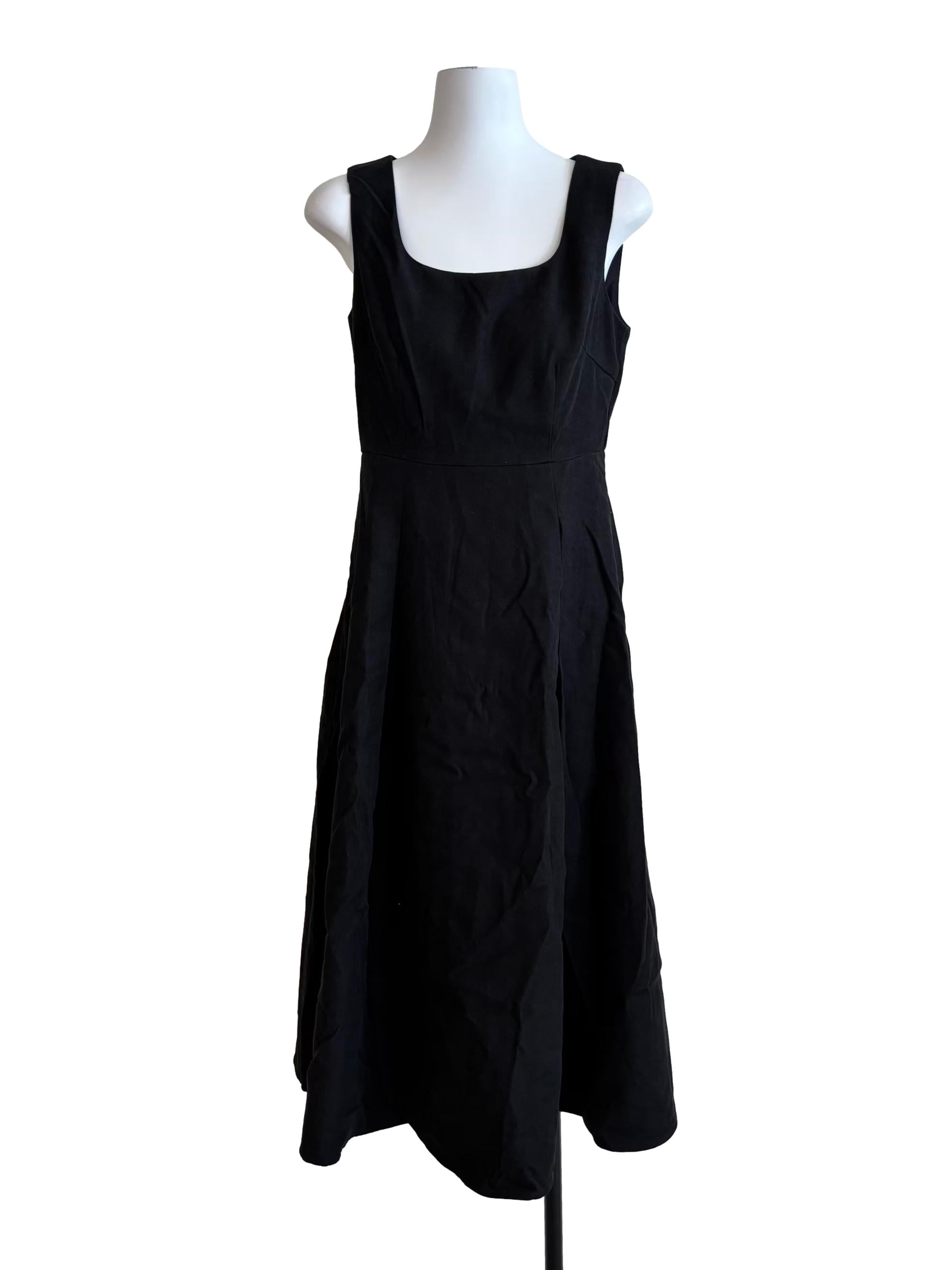Slate Black Square Neck Dress