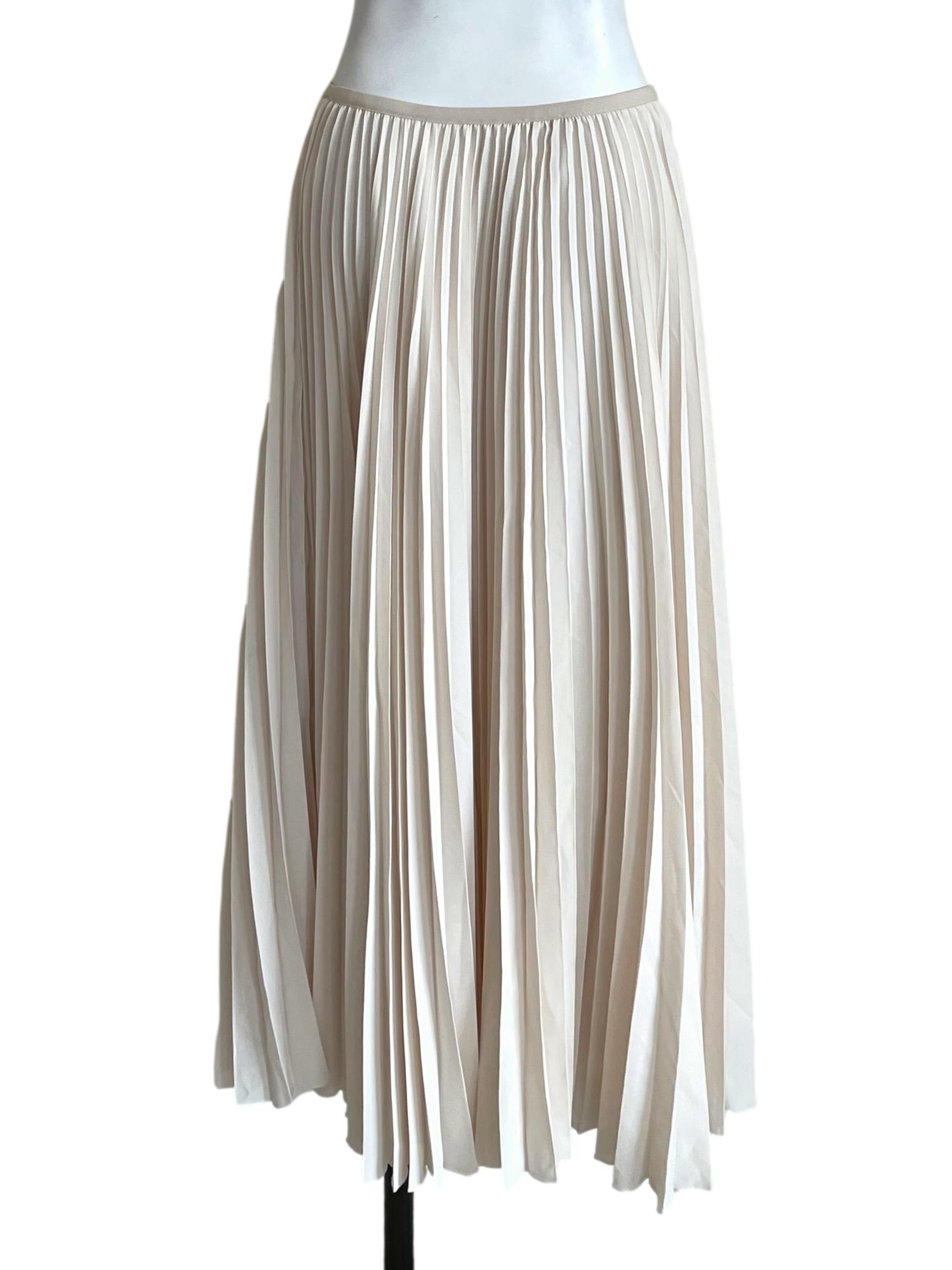 Alabaster Accordion Twirl Skirt LB