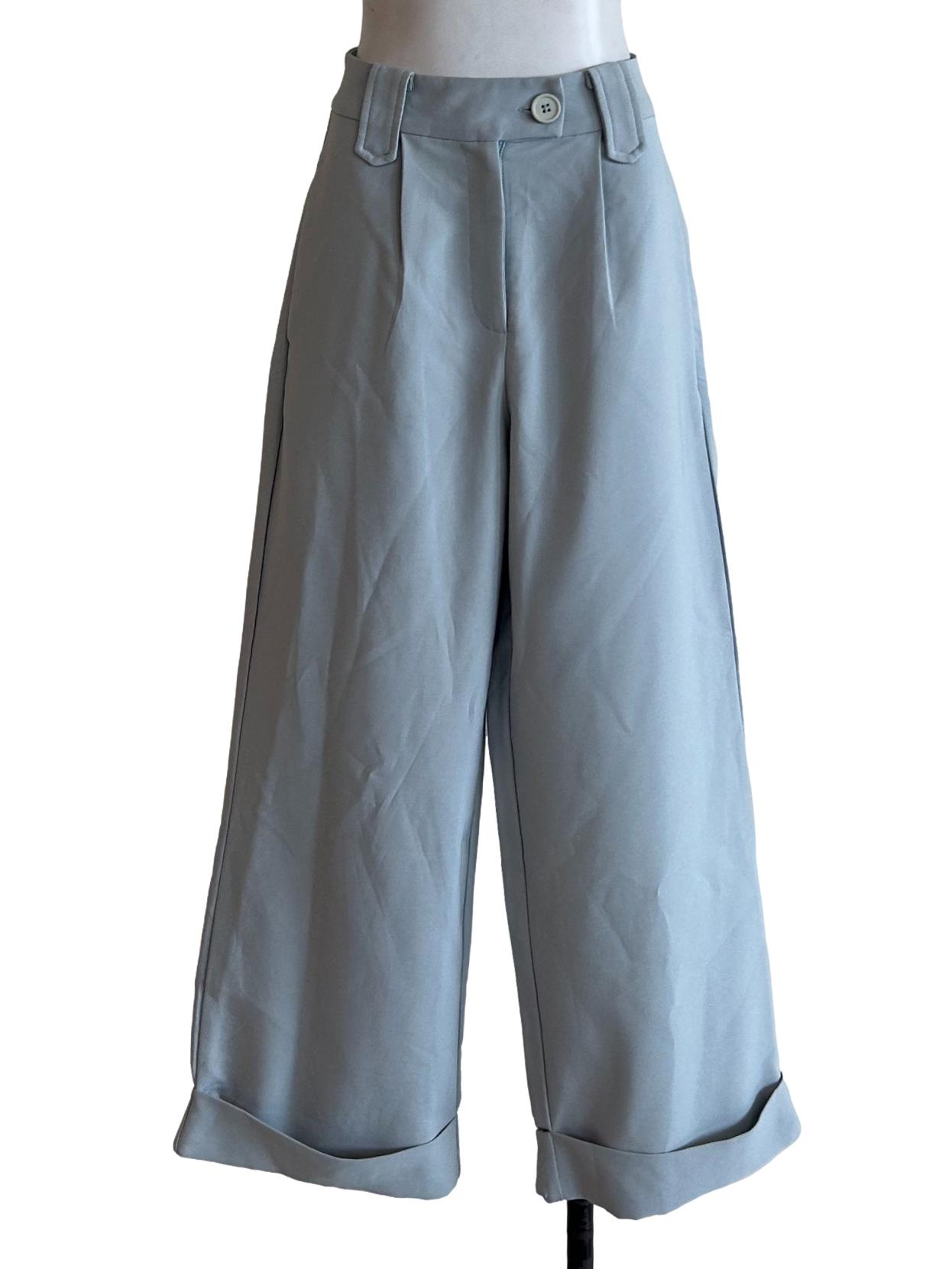 Dusty Blue Tailored Pants