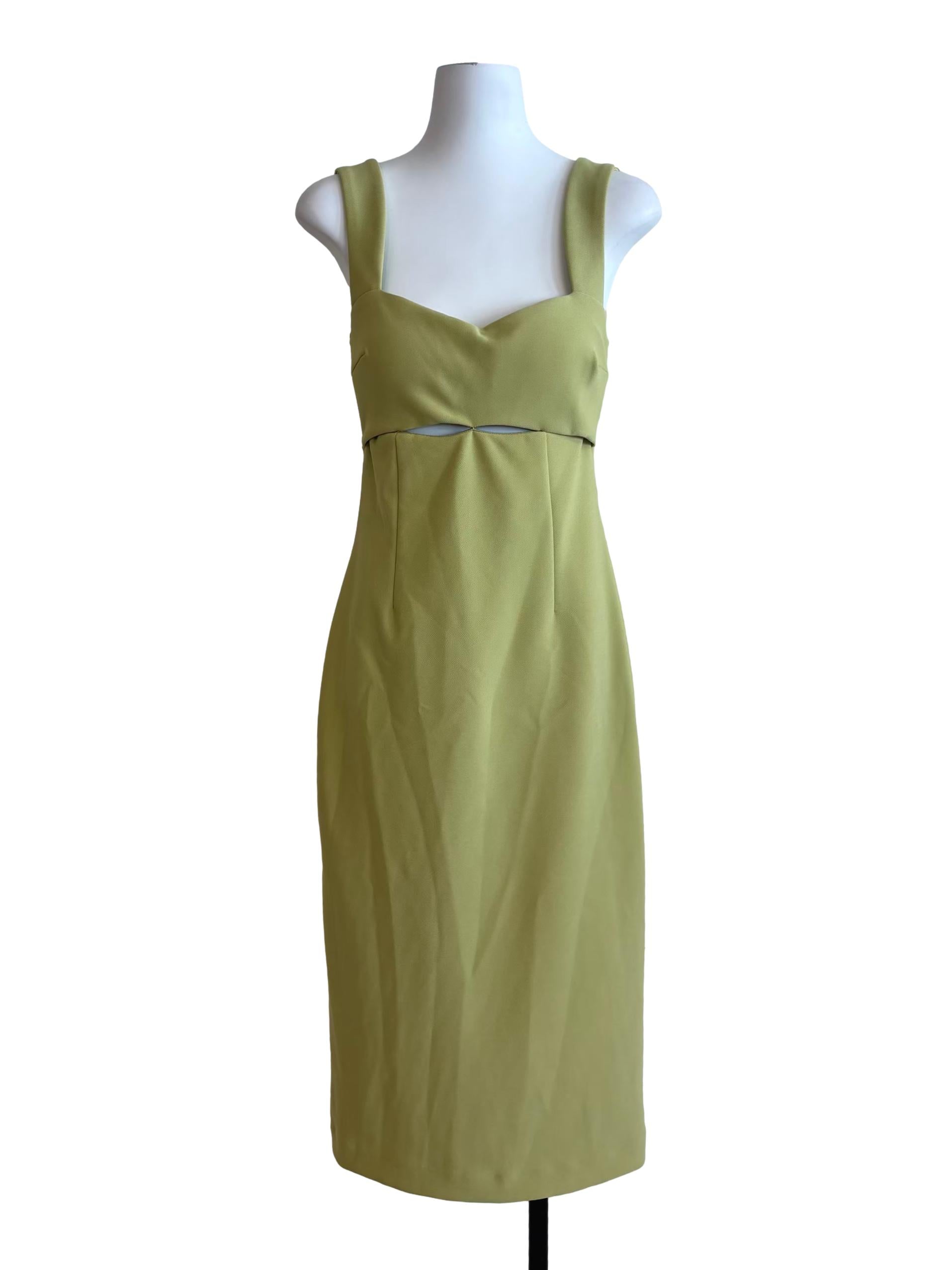 Lime Green Sweetheart Pencil Dress