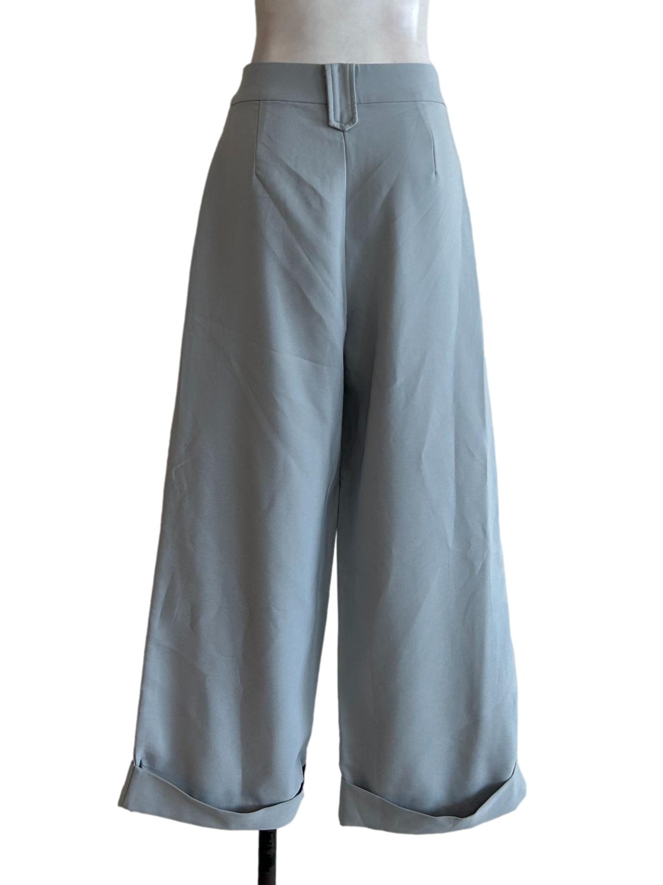 Dusty Blue Tailored Pants