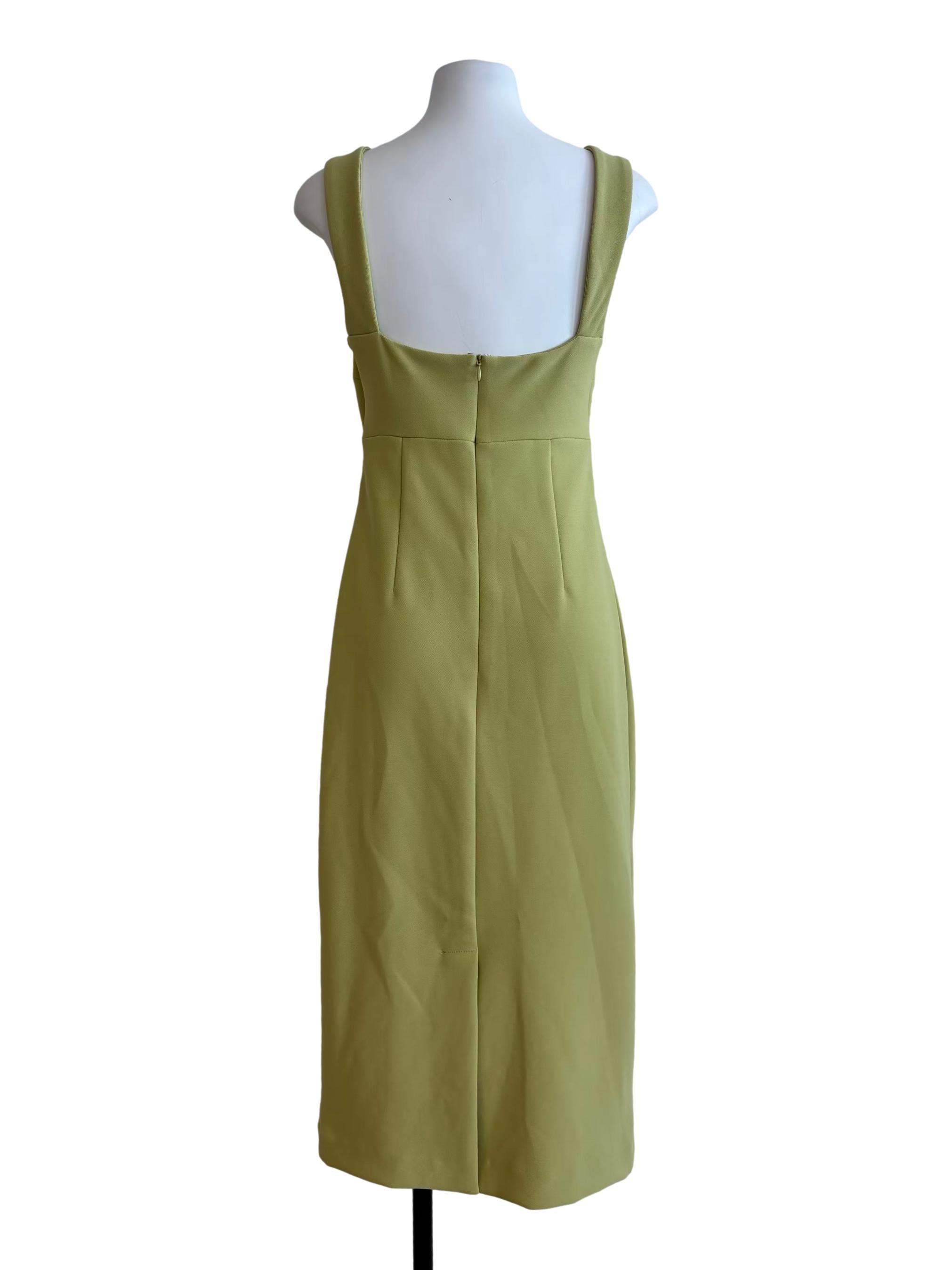 Lime Green Sweetheart Pencil Dress
