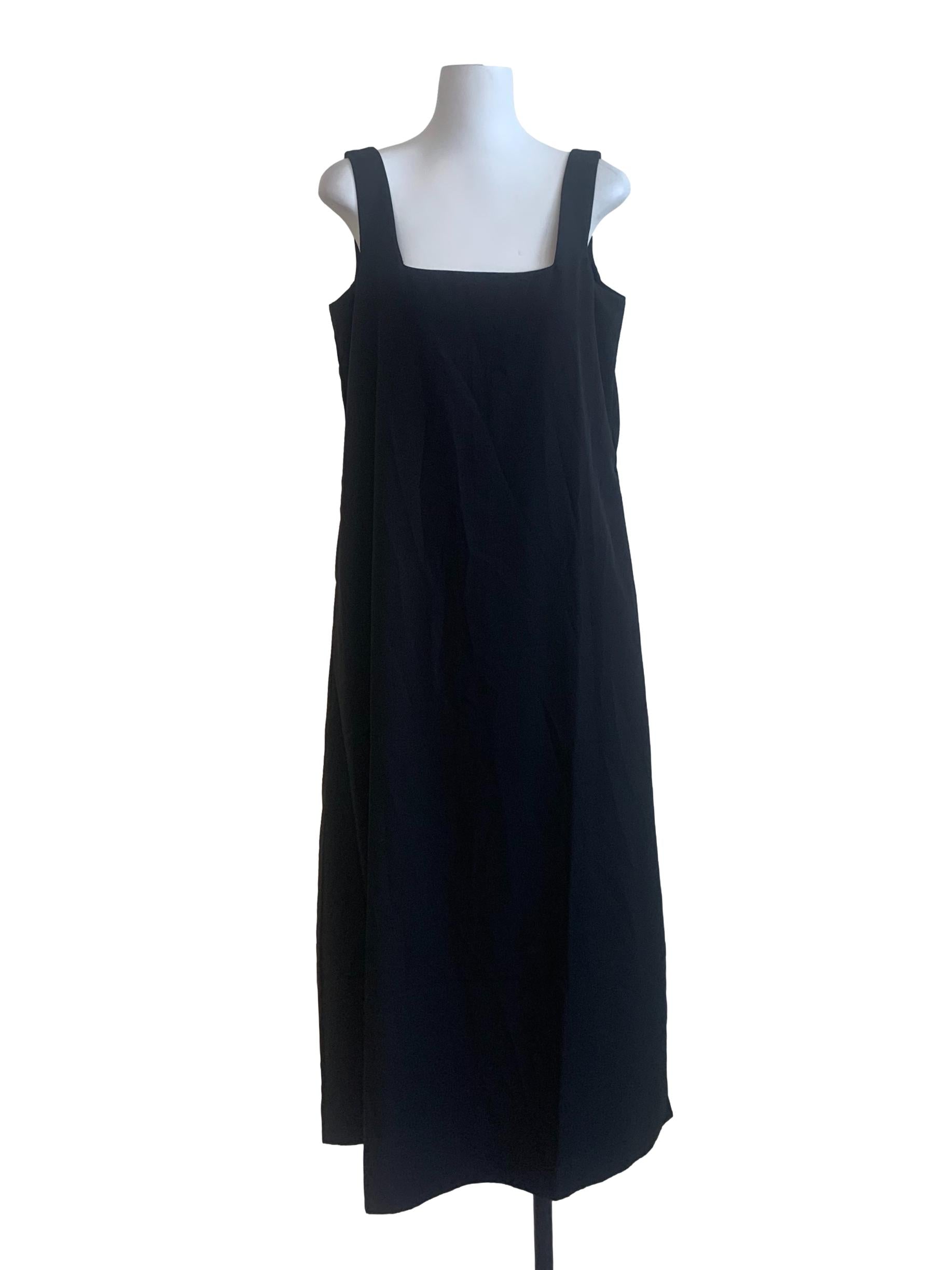 Black Square Neck Dress