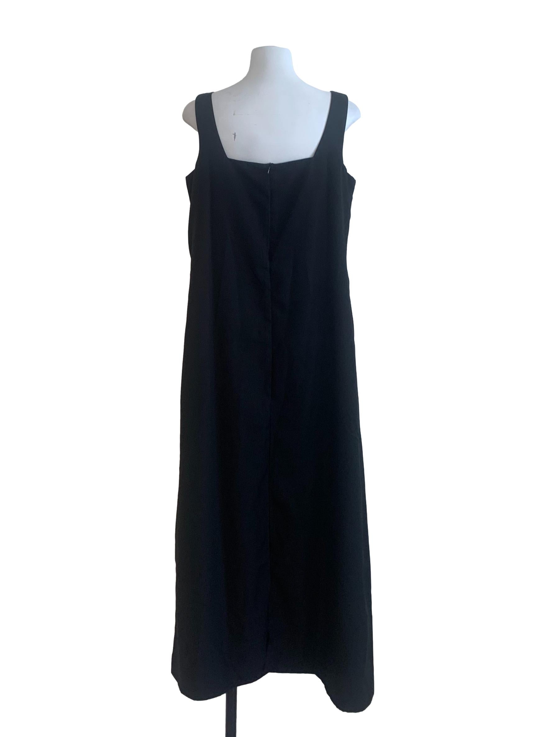 Black Square Neck Dress