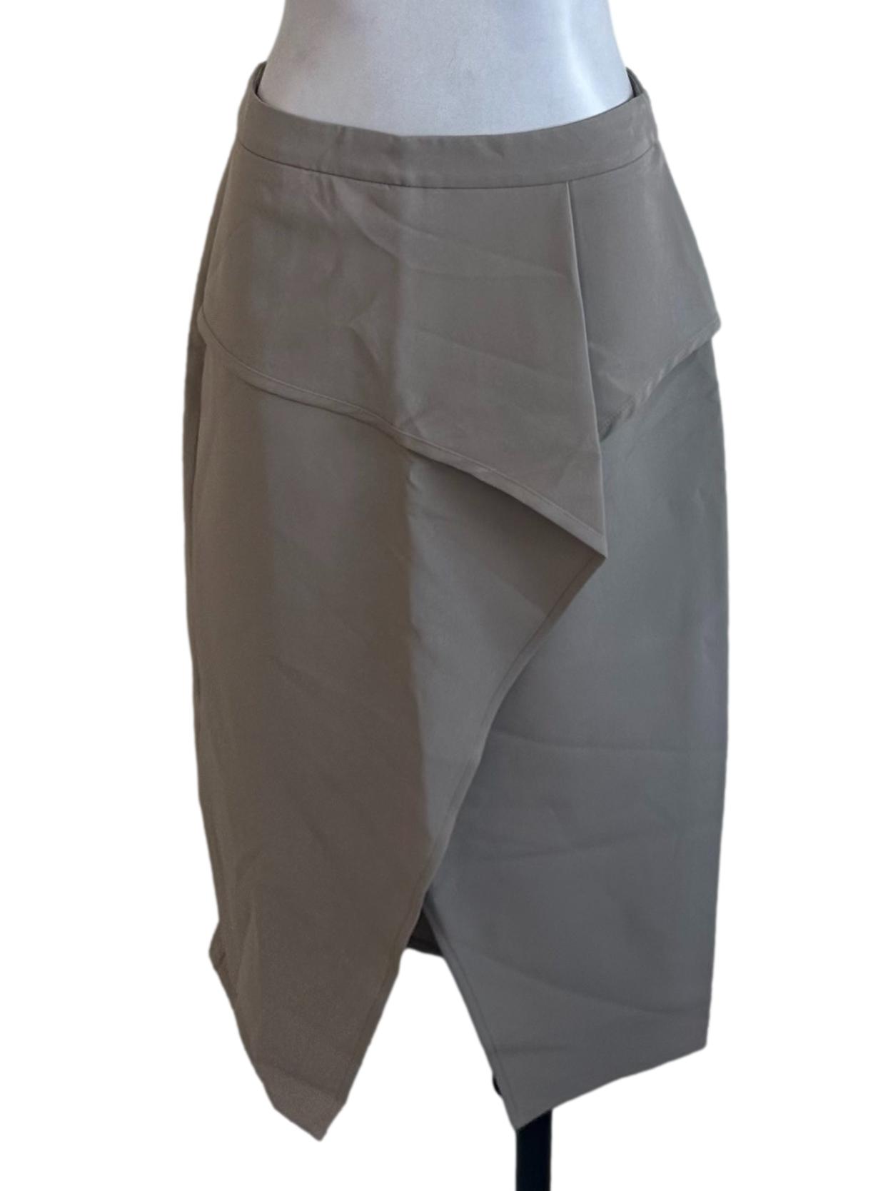 Light Grey Slit Skirt
