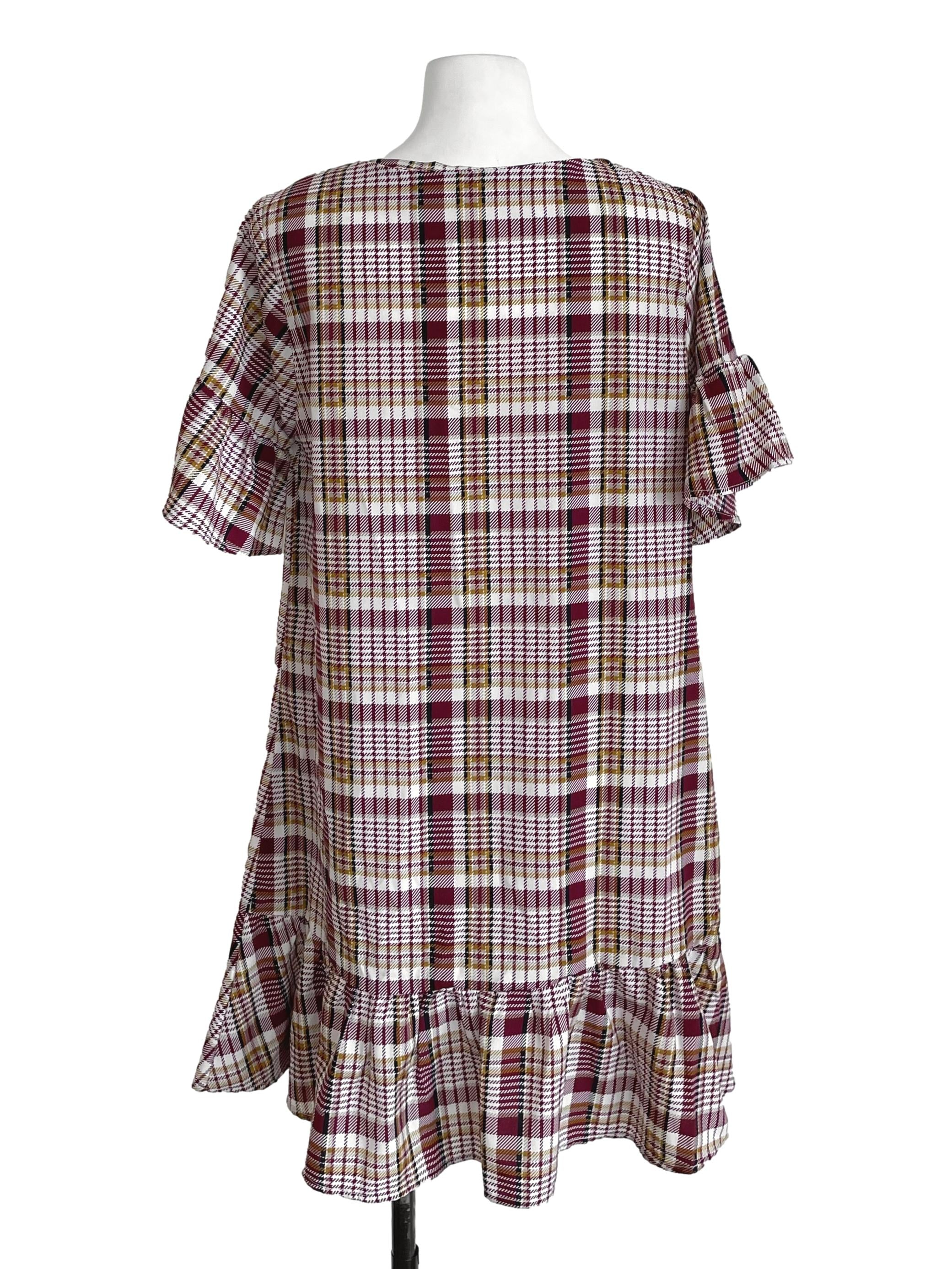 Rosewood Madras Button Down Dress
