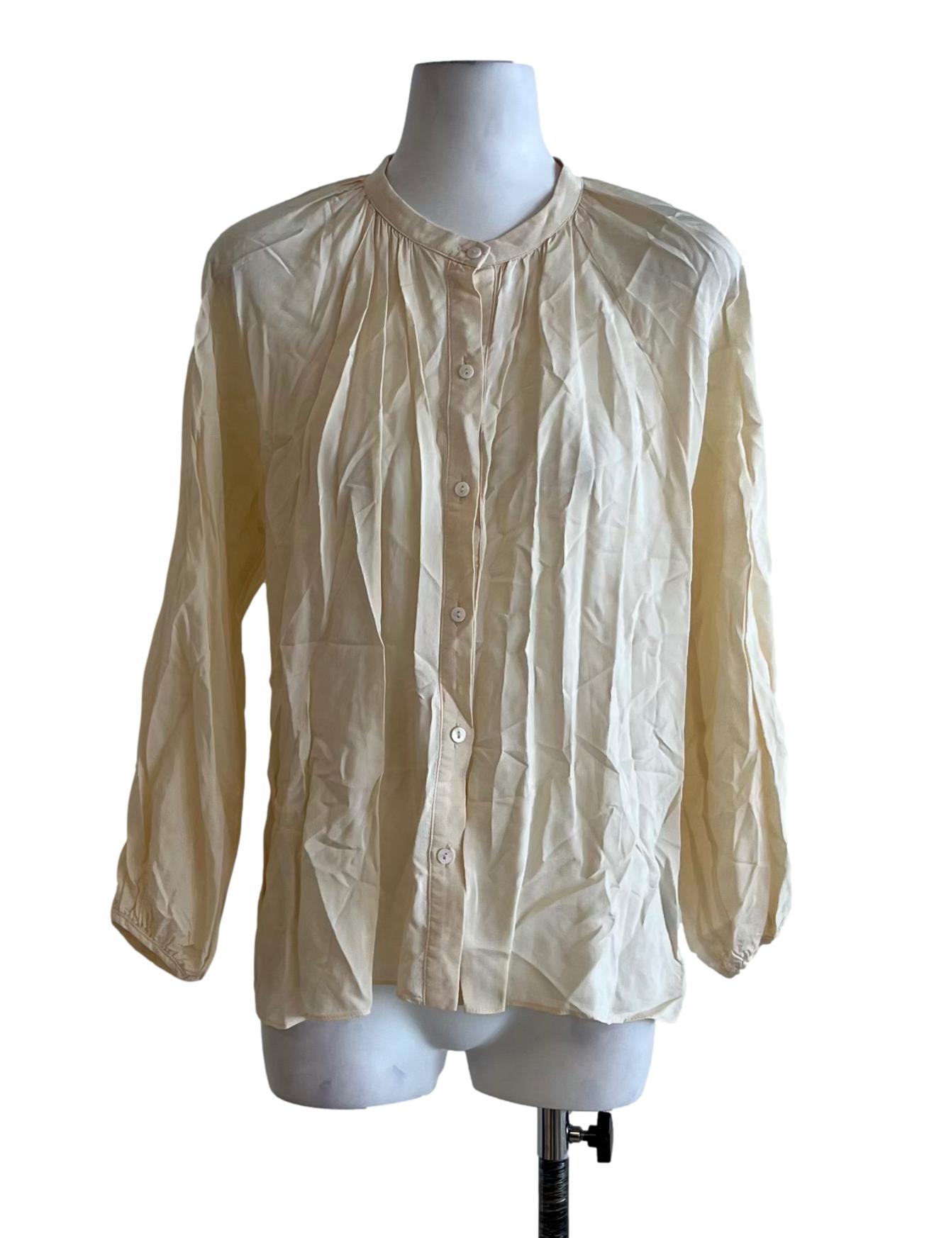 Cream Pintuck Rayon Blouse OSN