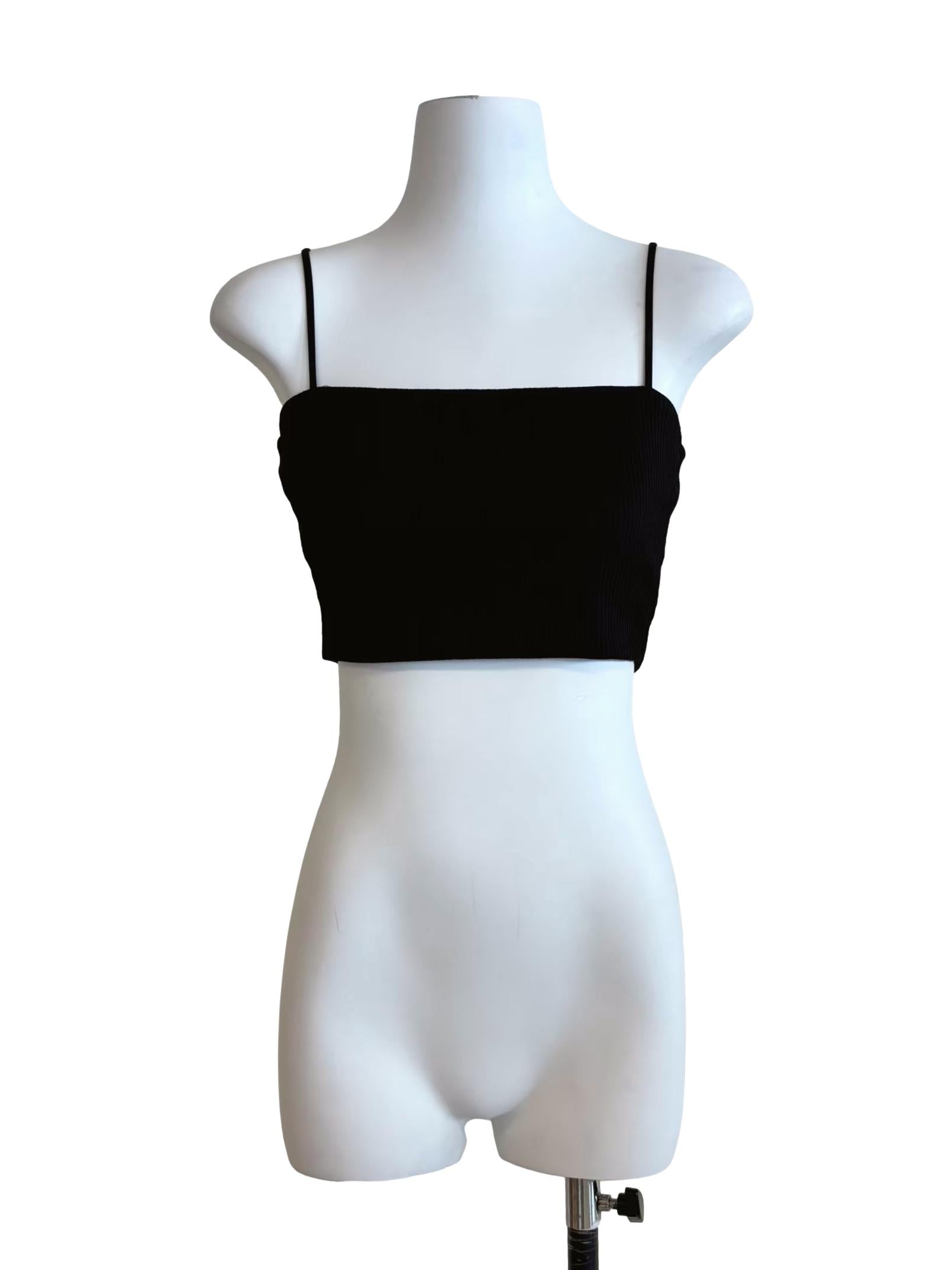 Ink Black Cropped Camisole