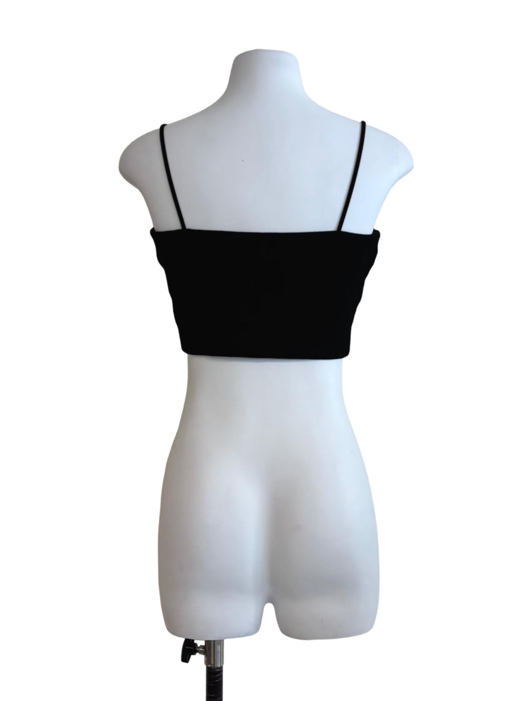 Ink Black Cropped Camisole