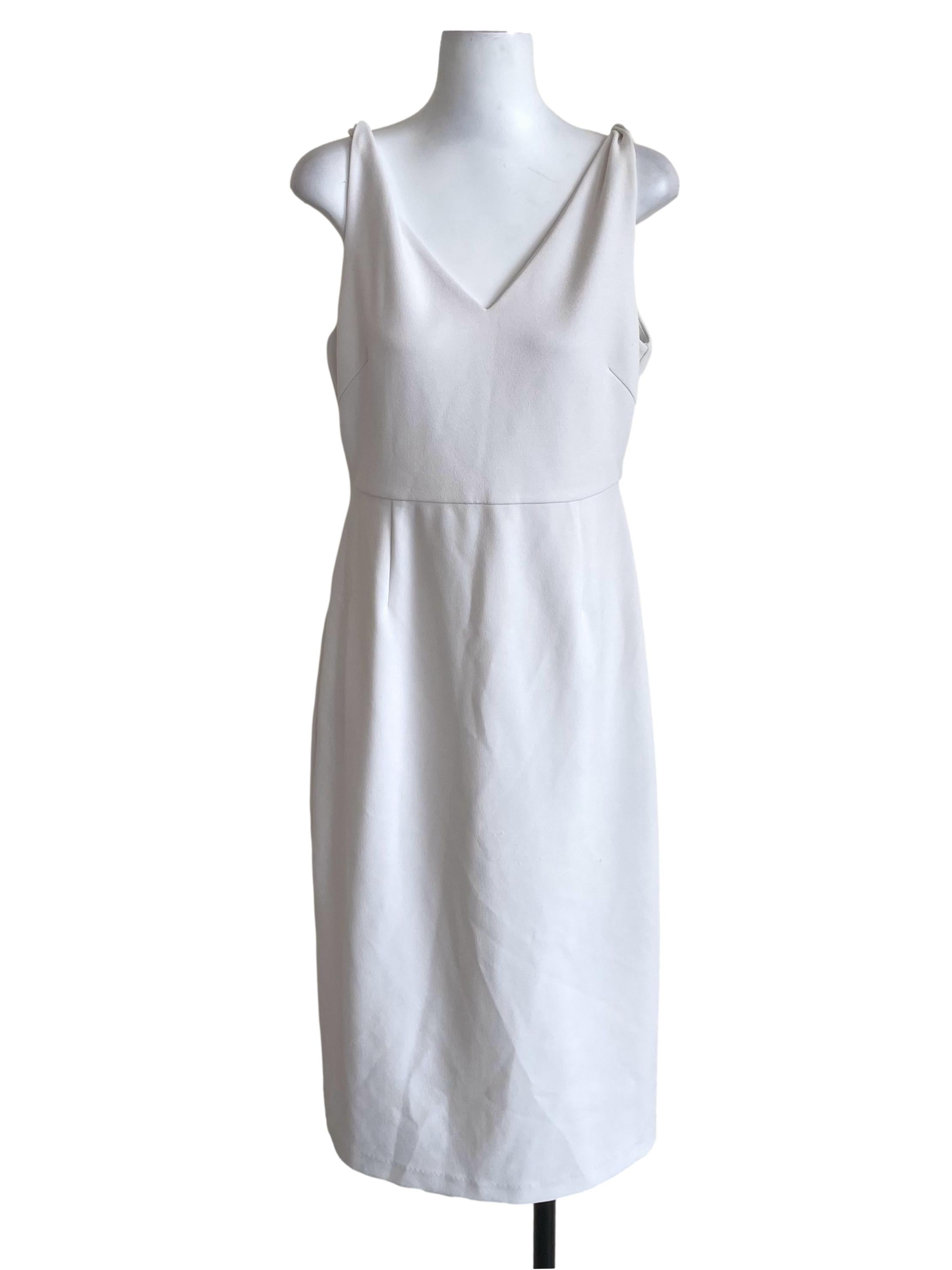 Cotton V Neck Slip Dress LB