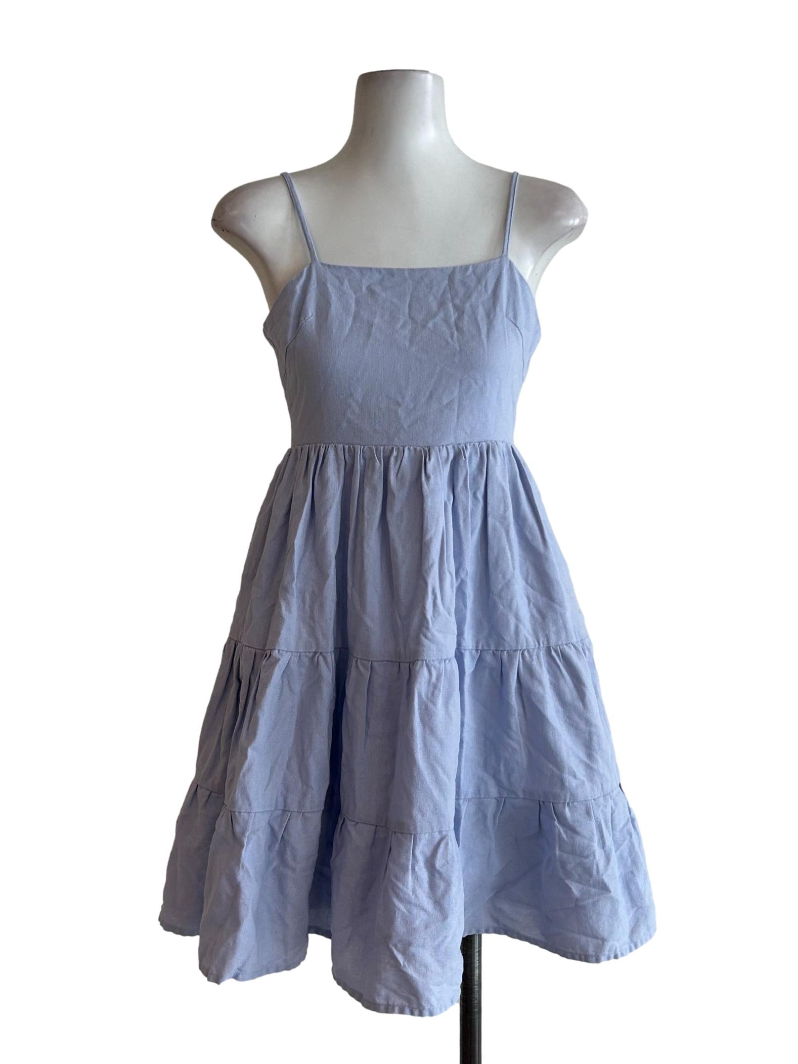 Spaghetti Strap Tier Mini Dress
