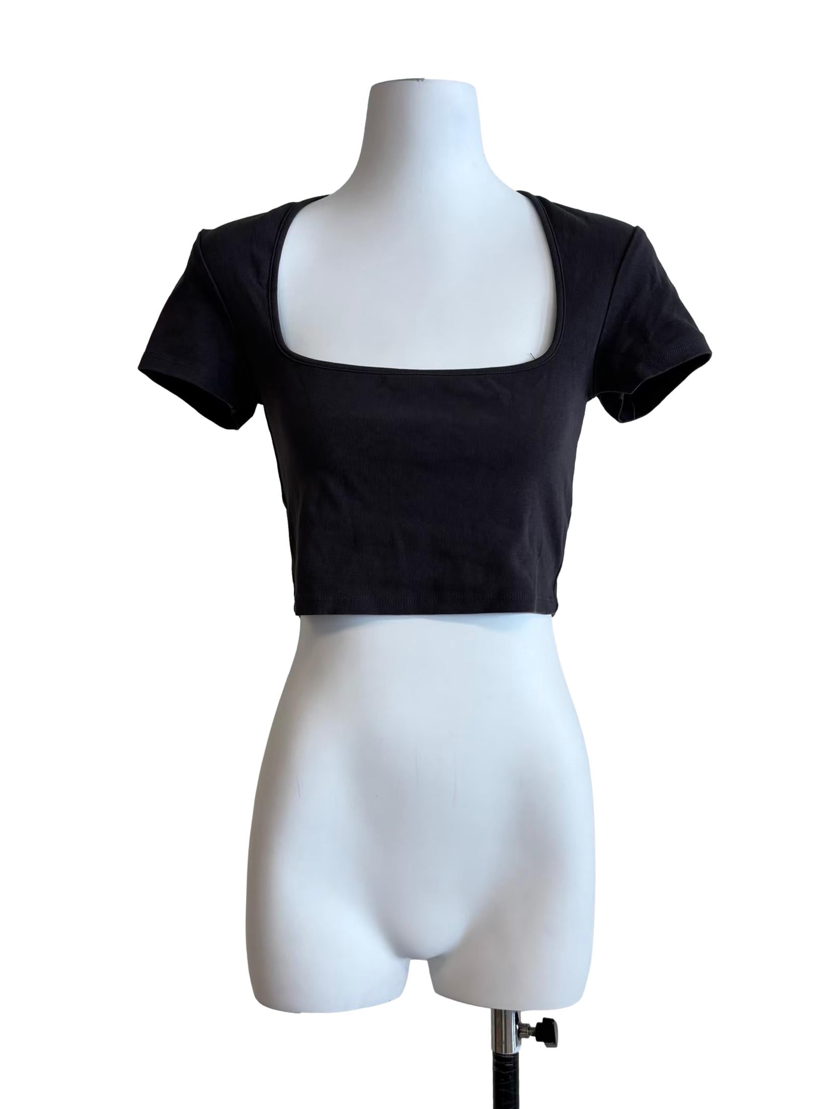 Ebony Grey Crop Top