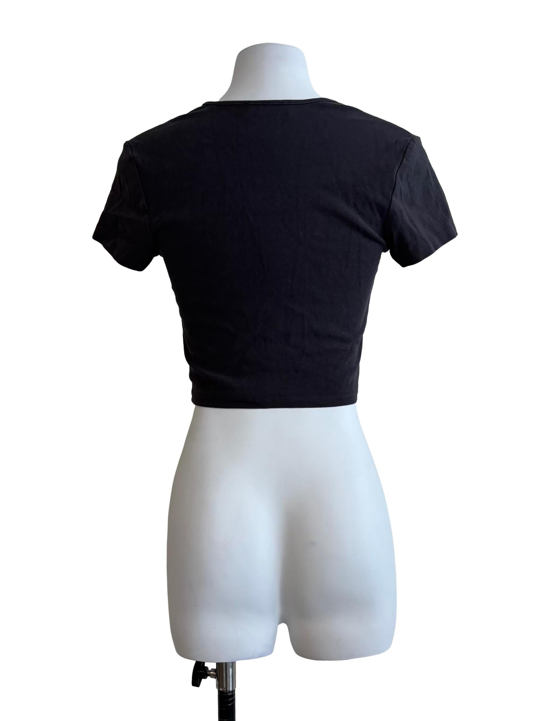Ebony Grey Crop Top