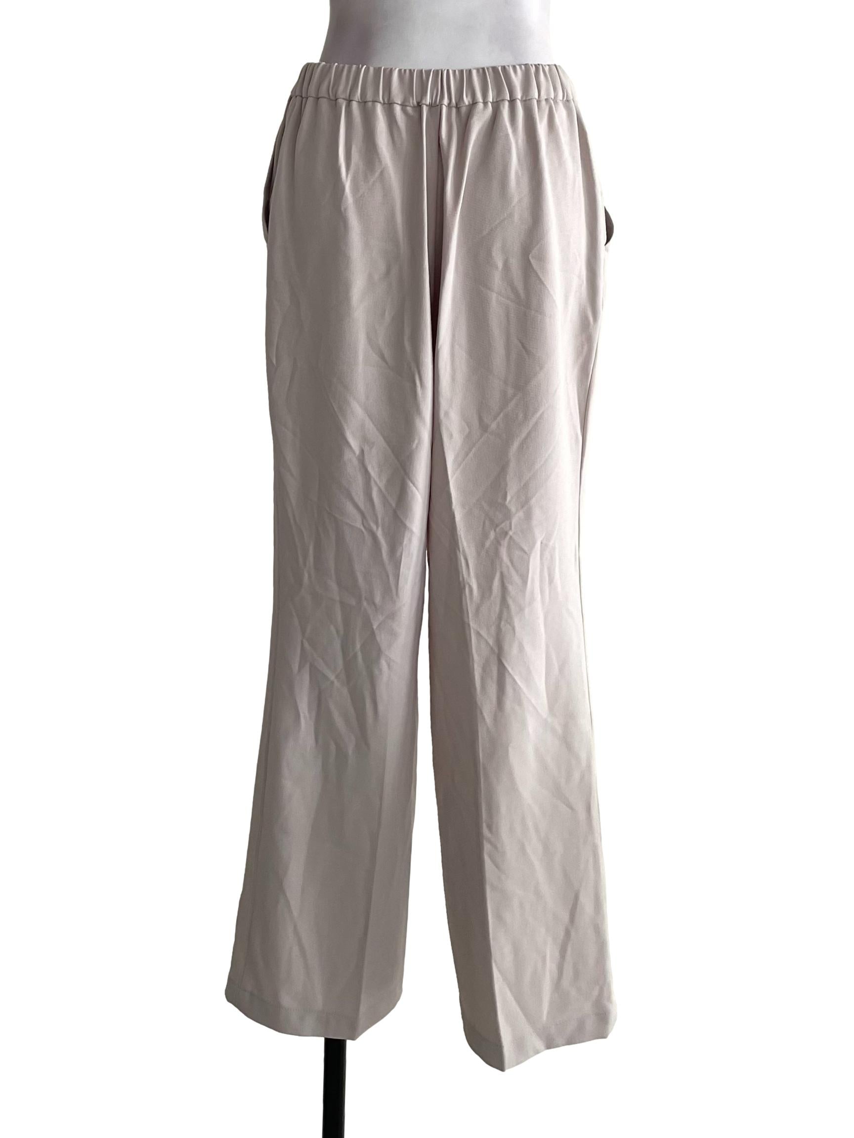 Light Beige Casual Pants