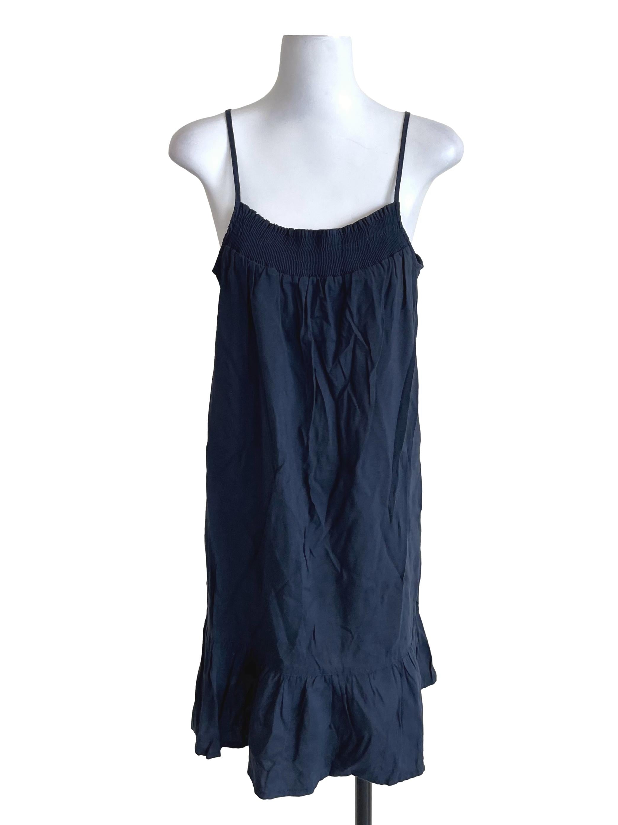 Navy Tiered Cami Dress