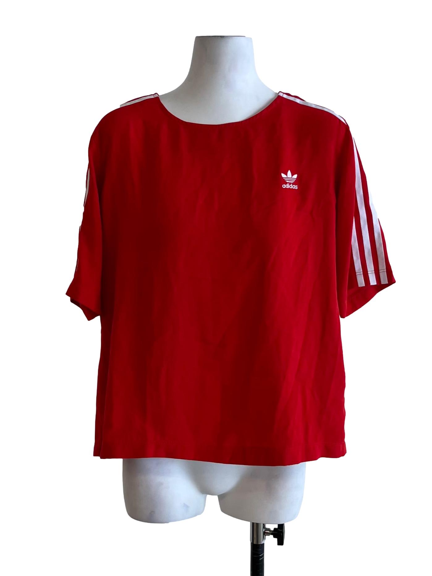 Crimson Red Boxy Tee