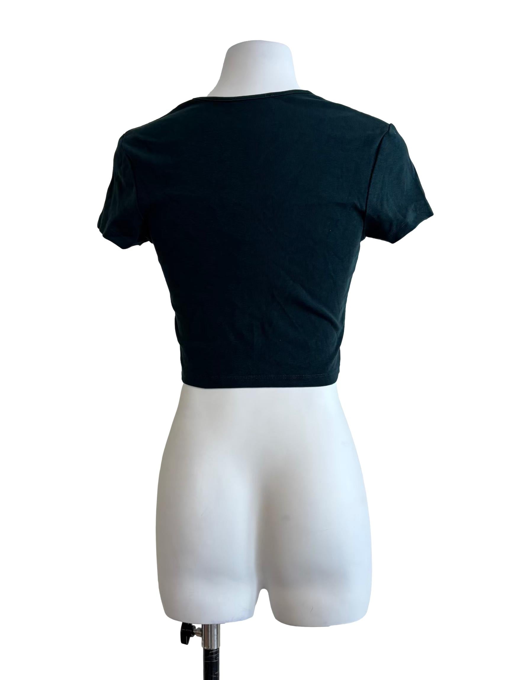 Hunter Green Crop Top