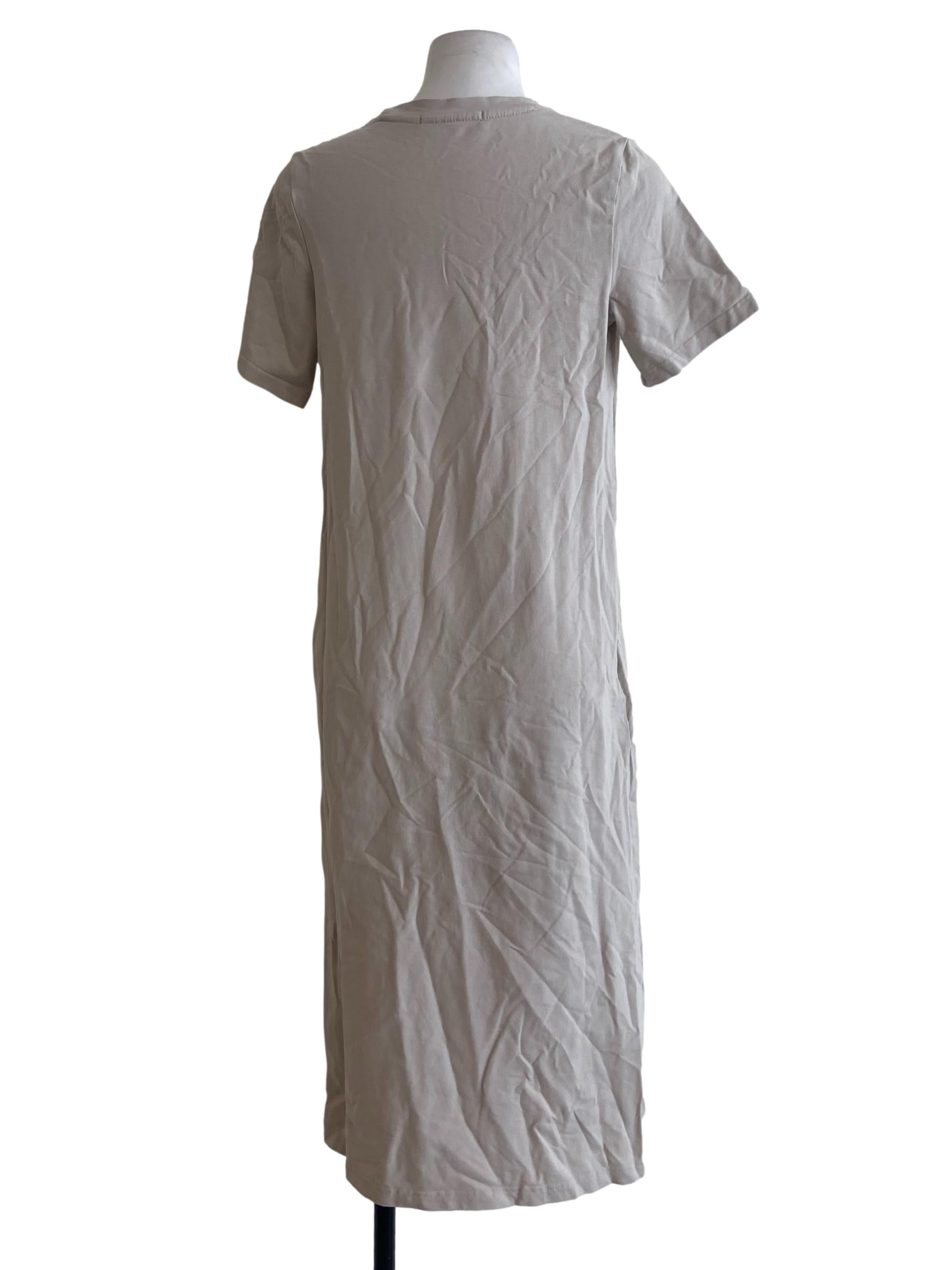 Lace White Twill Empire Dress