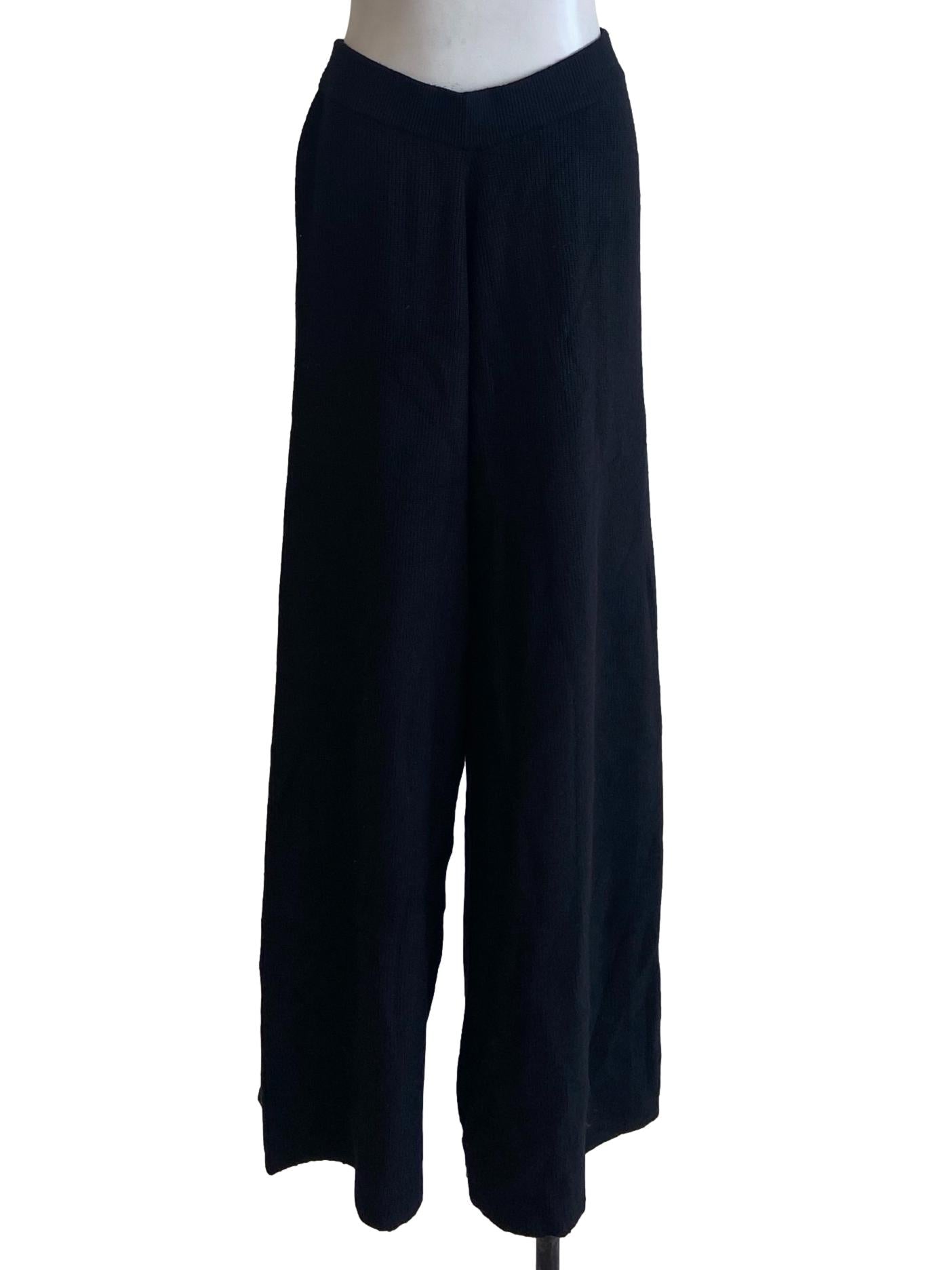 Black Pencil Stripe Pants