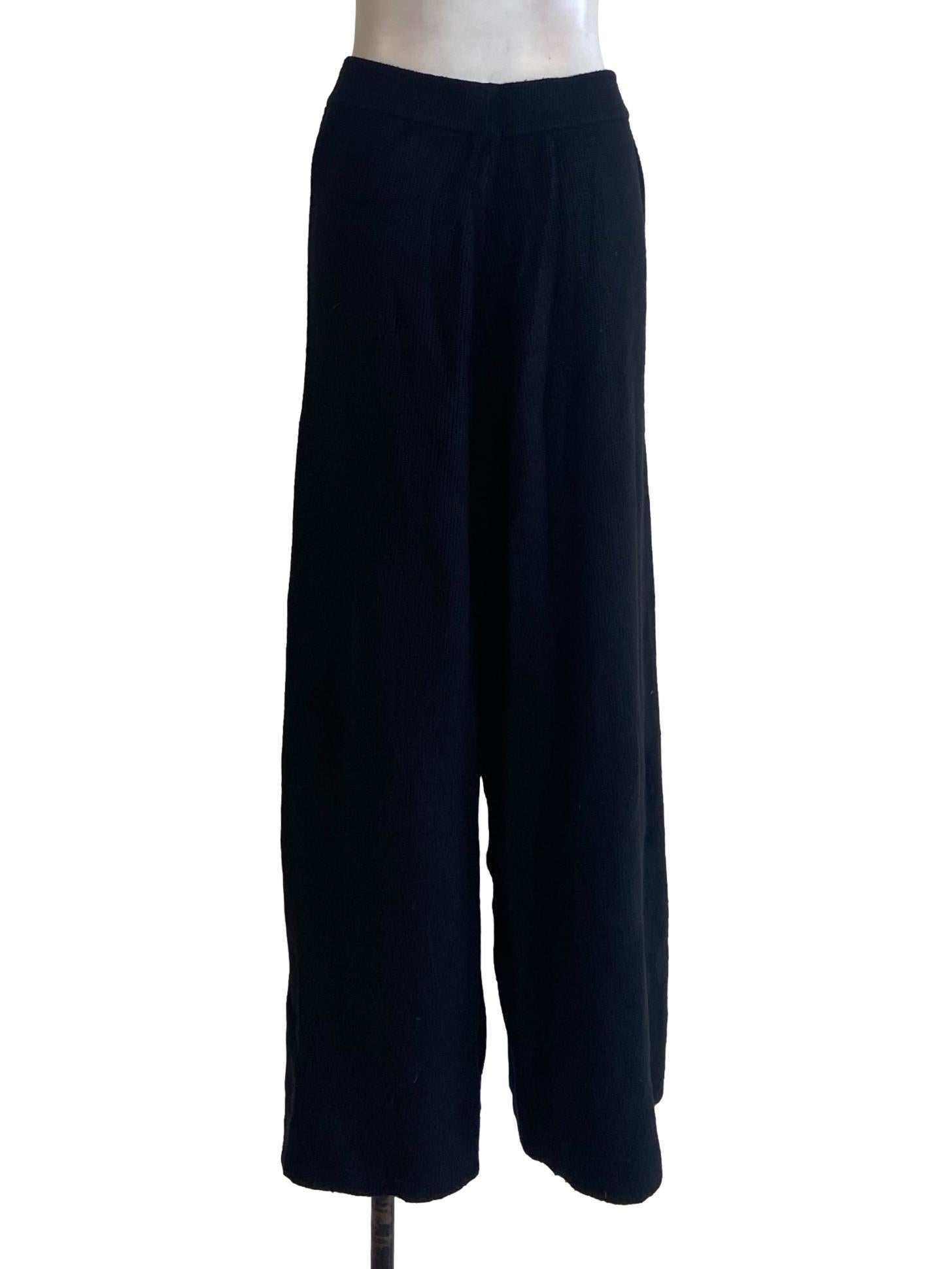 Black Pencil Stripe Pants