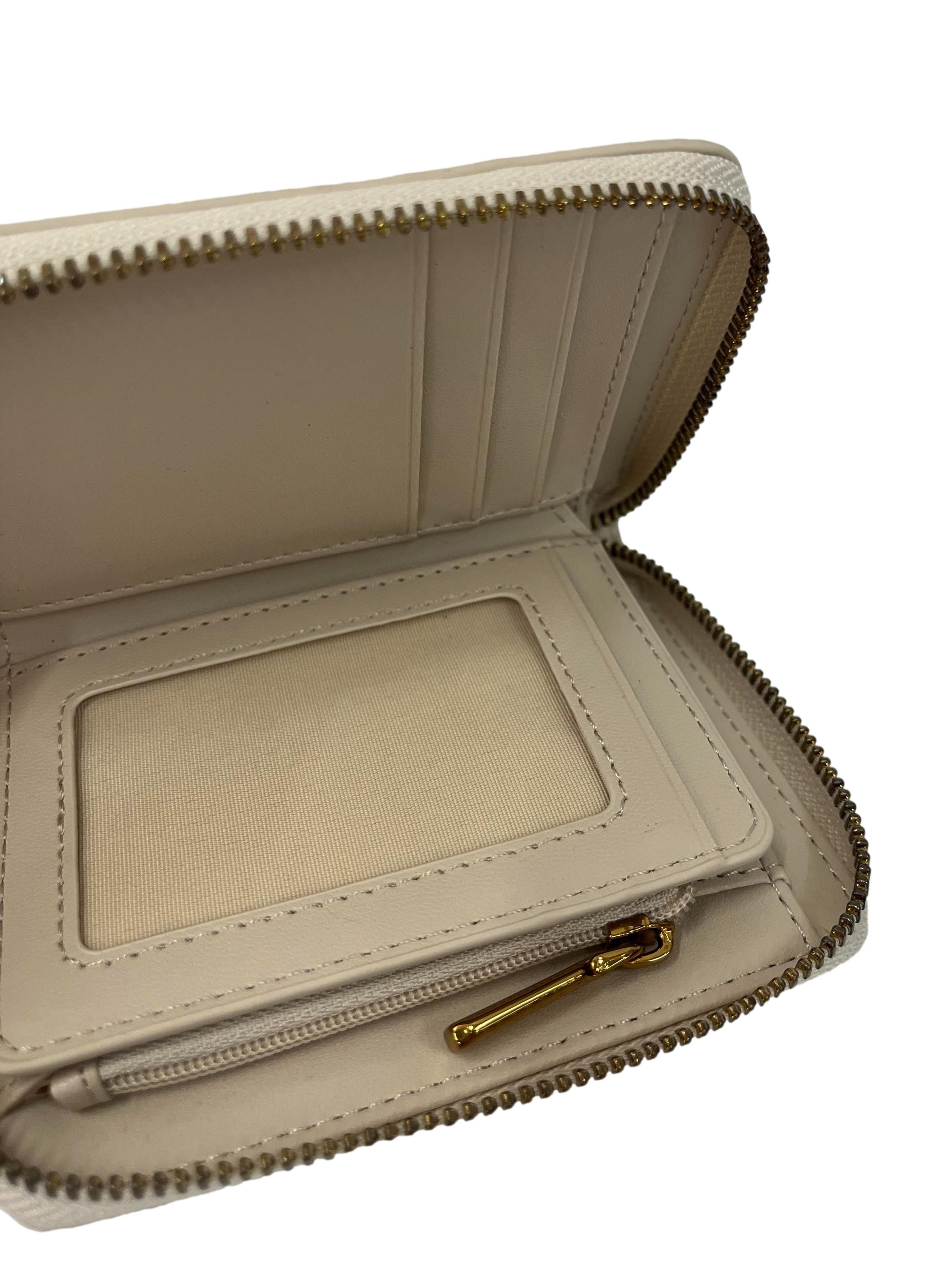 Ivory Small Zip Around Wallet