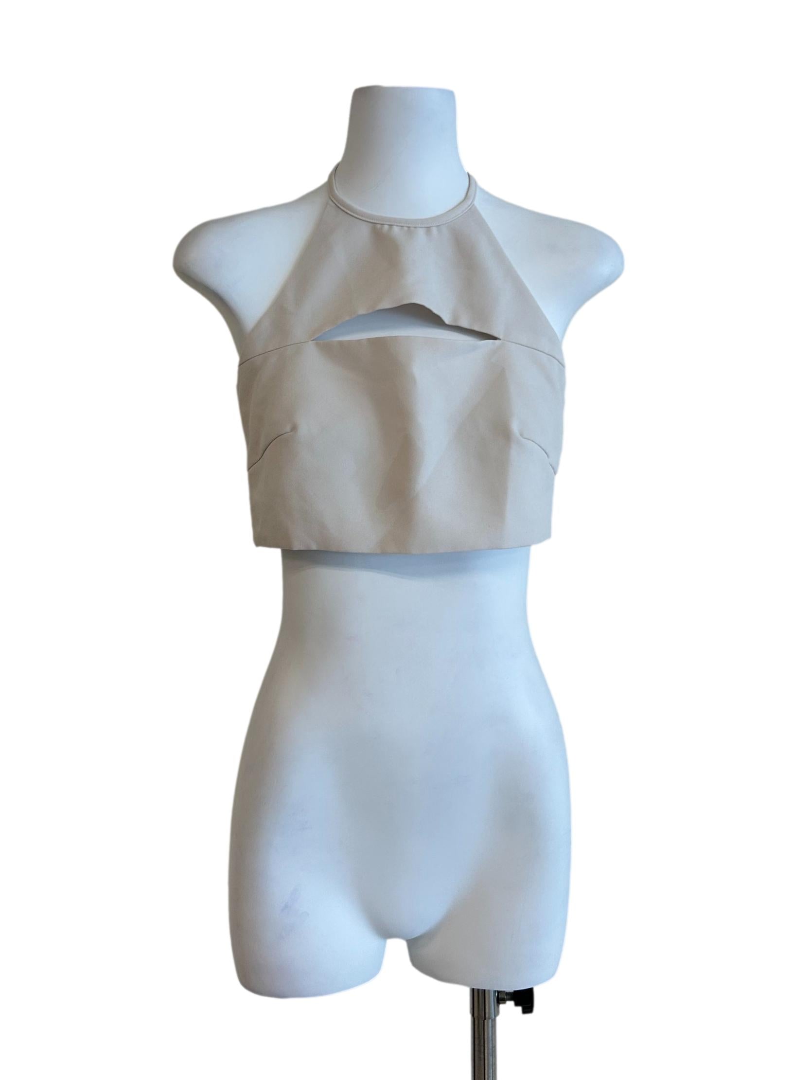 Ivory White Halter Cami Top